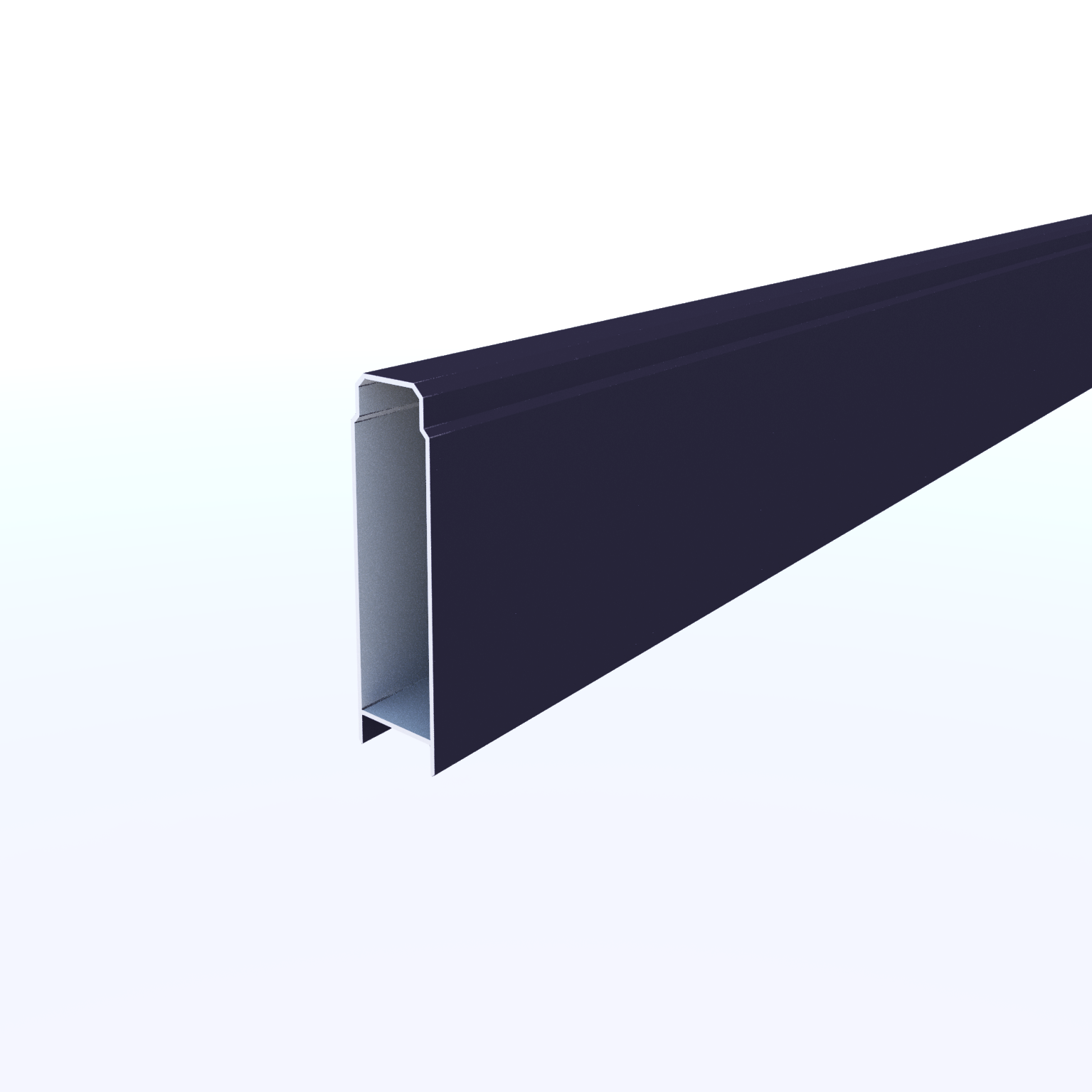 Lame de clôture aluminium pleine Klos up! gris zinc, H.9 x l.145 cm - 4