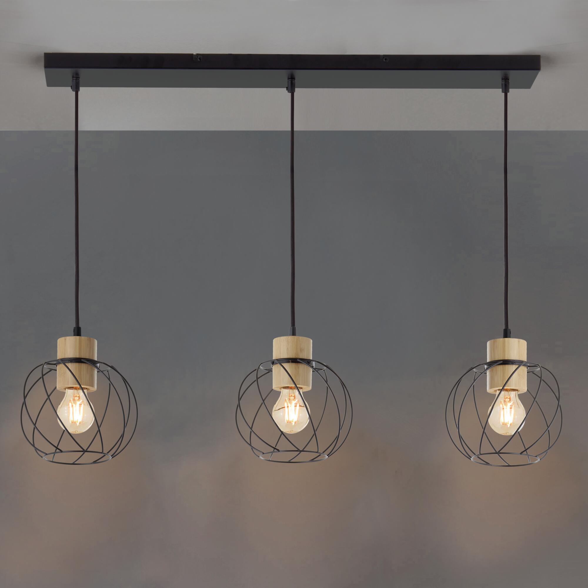 Suspension Mallow bambou, noir, Diam.0 cm INSPIRE, E27 - 6