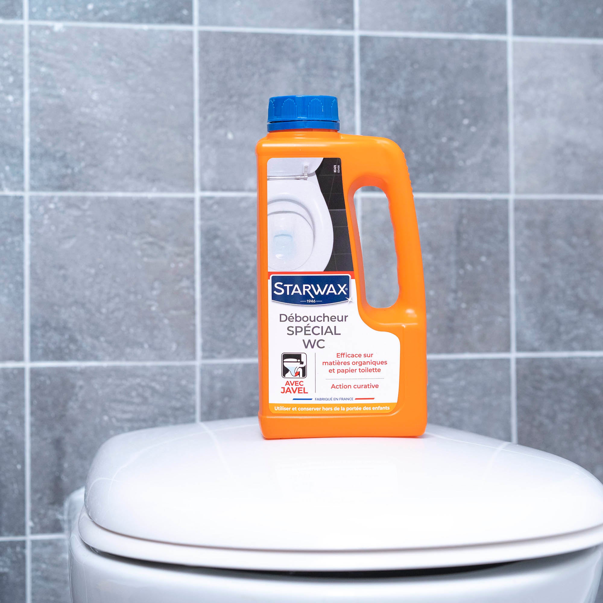 Déboucheur avec javel wc et canalisation STARWAX 1l - 2