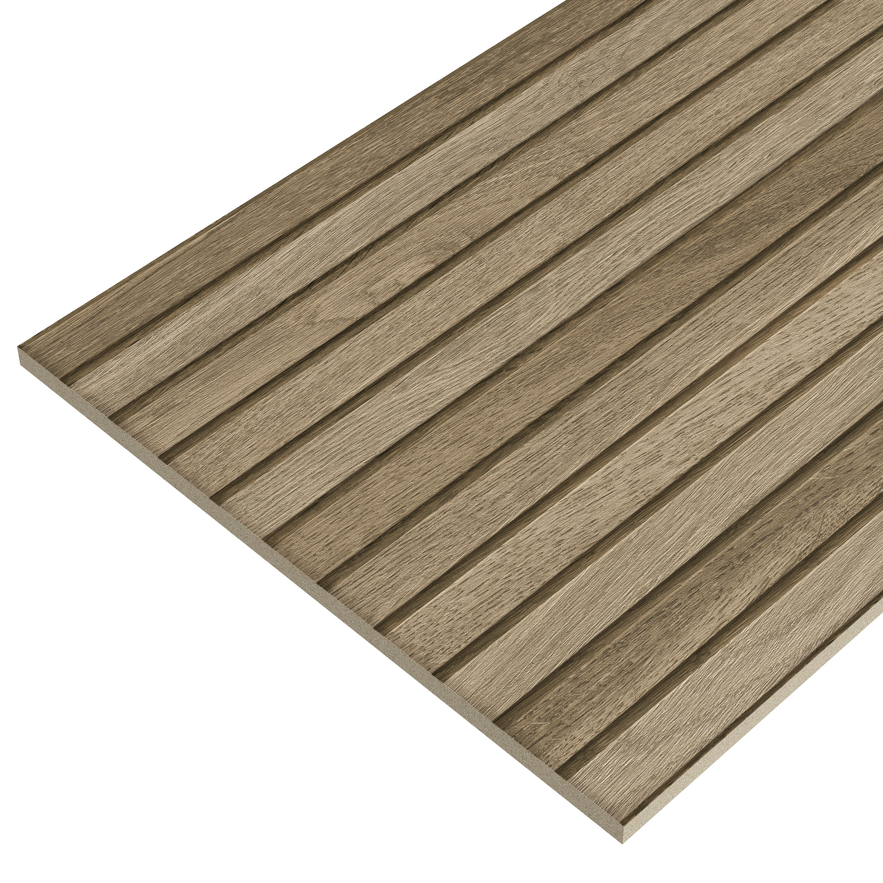 Carrelage mur intérieur effet bois naturel foncé Octobre l.31 x L.61 cm x Ep.8.5 - 6