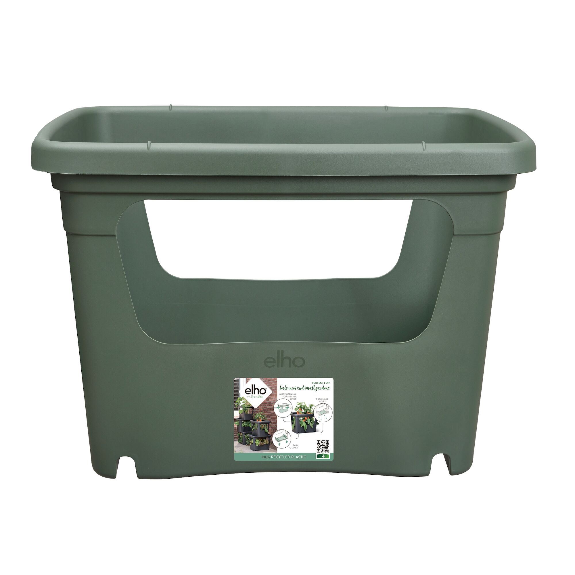 Huerto urbano stack grow large de polipropileno verde 35.7 cm