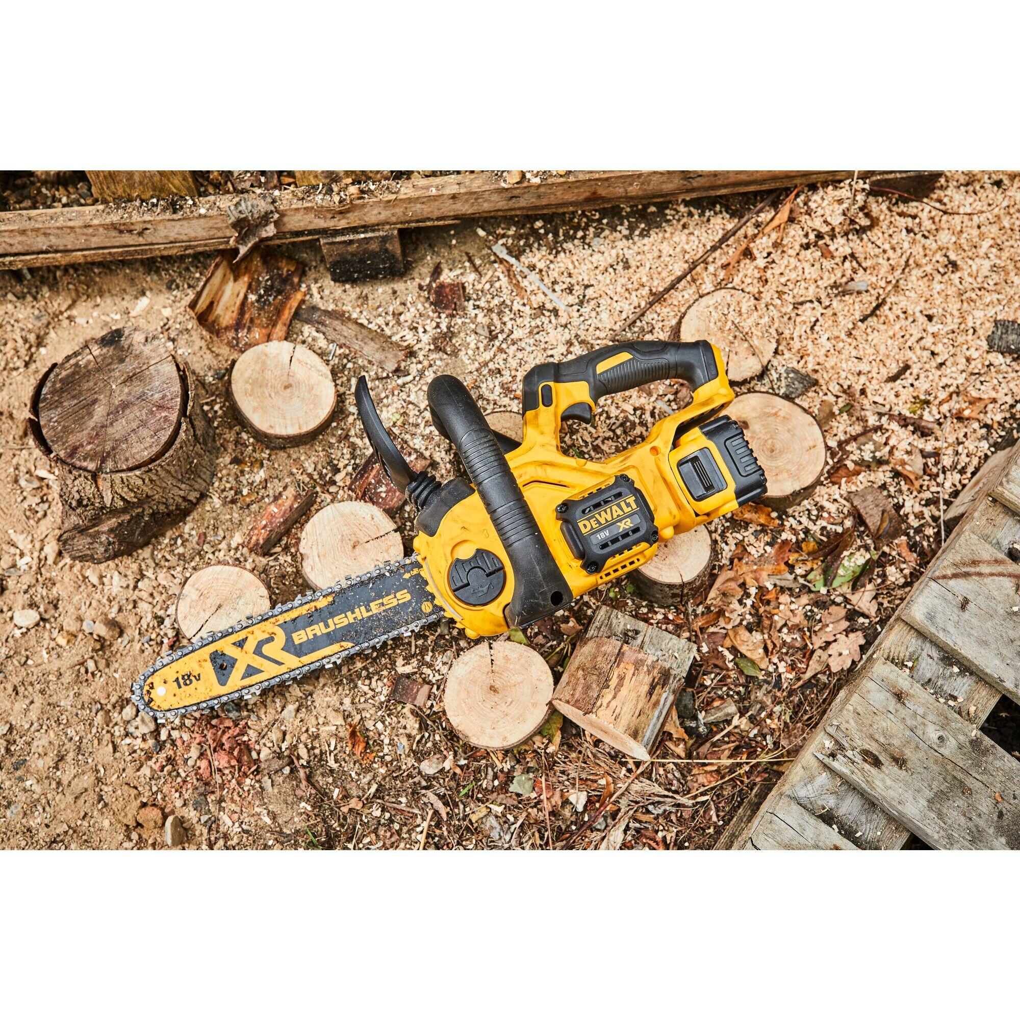 Tronçonneuse sur batterie DEWALT Dcm565p1 18 V 1 bat 5ah, guide 30 cm - 10