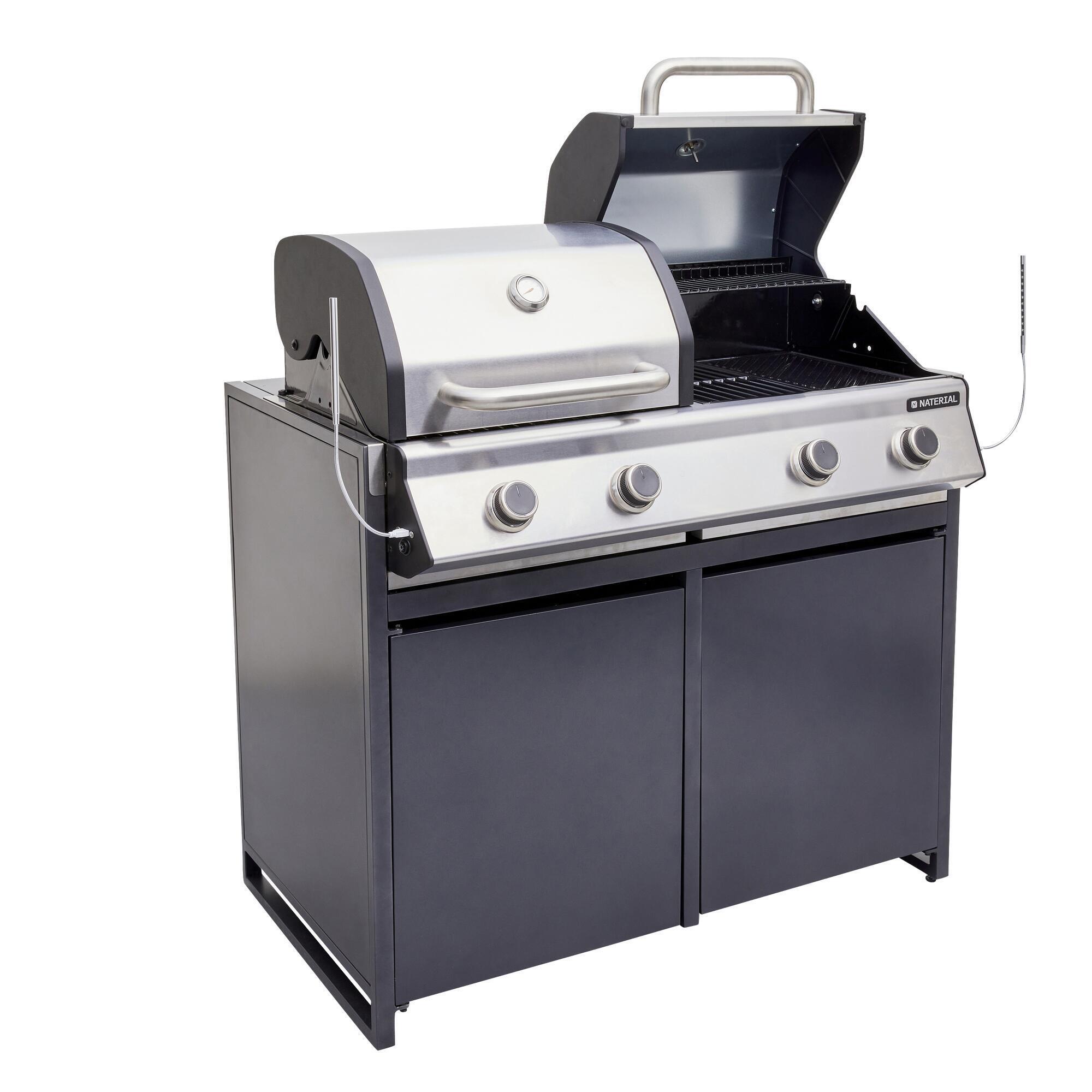 Módulo para barbecue Hudson 4 queimadores alumínio 109x60 cm Naterial Europa - 3