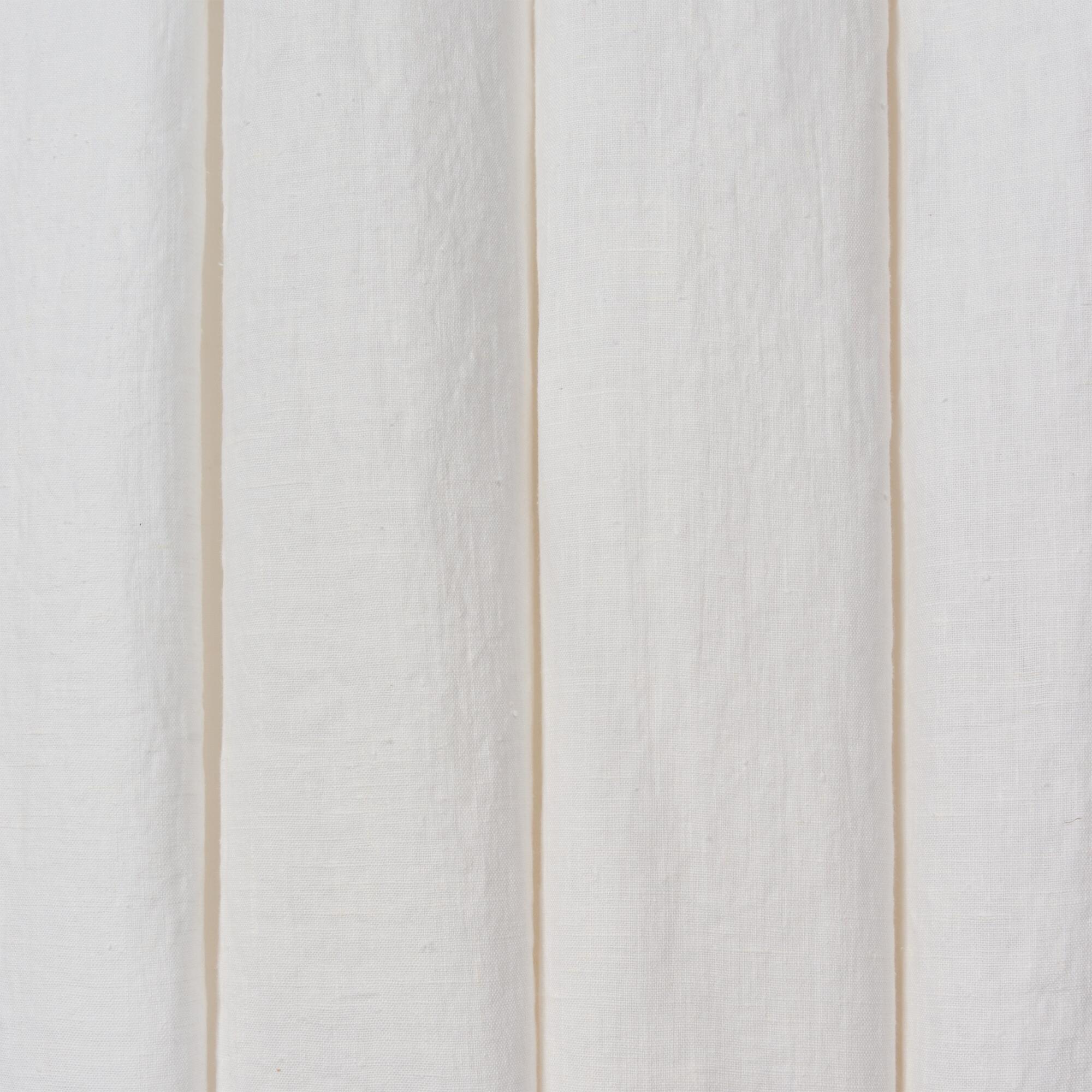 Rideau tamisant, Danae lin, blanc H.280 x l.140 cm INSPIRE - 8