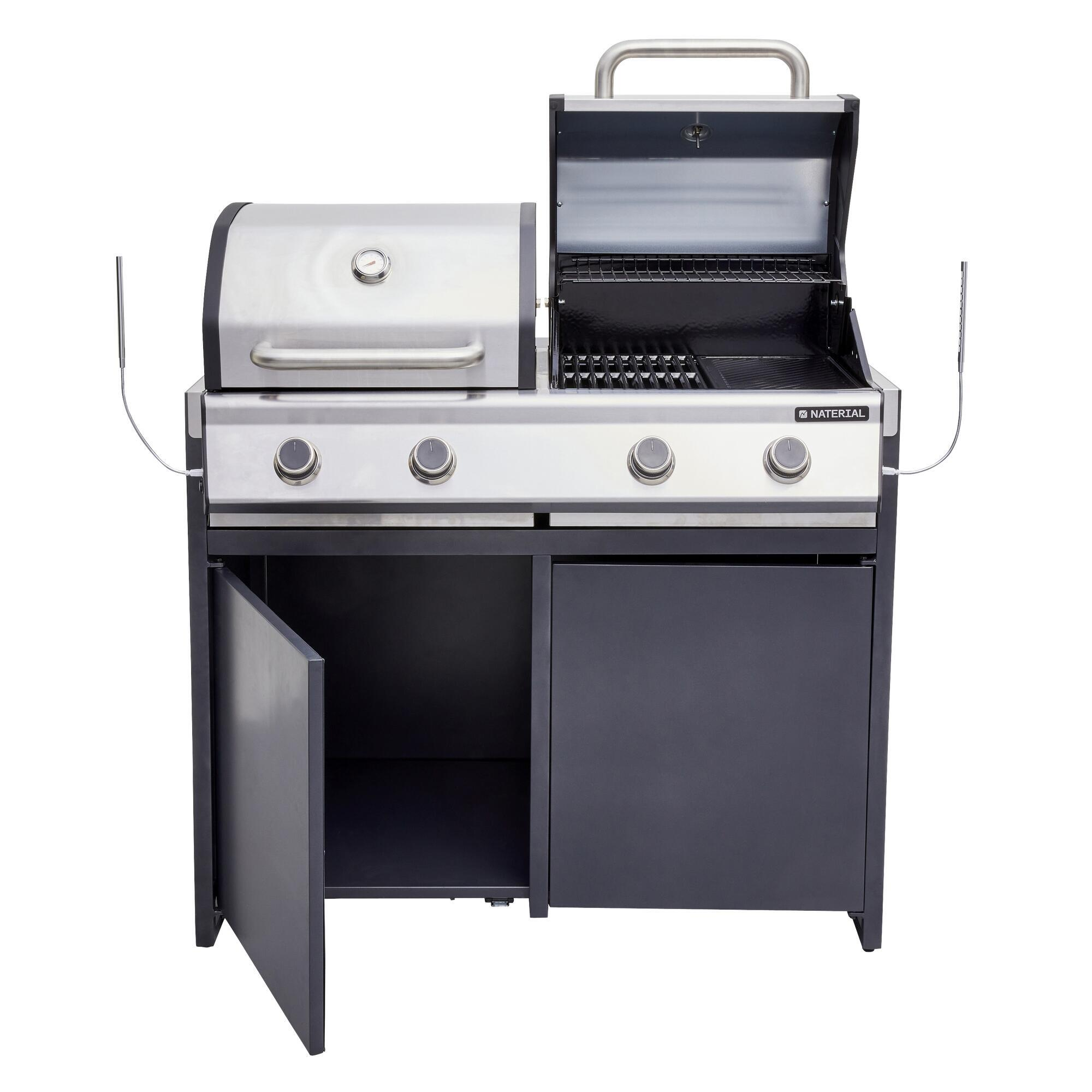 Módulo para barbecue Hudson 4 queimadores alumínio 109x60 cm Naterial Europa - 28