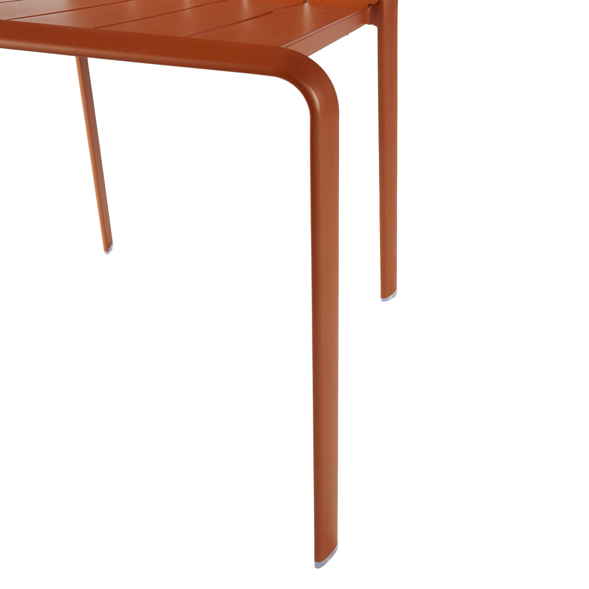 Sedia da giardino in alluminio rosso Idaho NATERIAL, seduta in alluminio arancione - 17