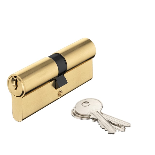 Cylindre de serrure Yellow line L.40 + 40mm 3 clés