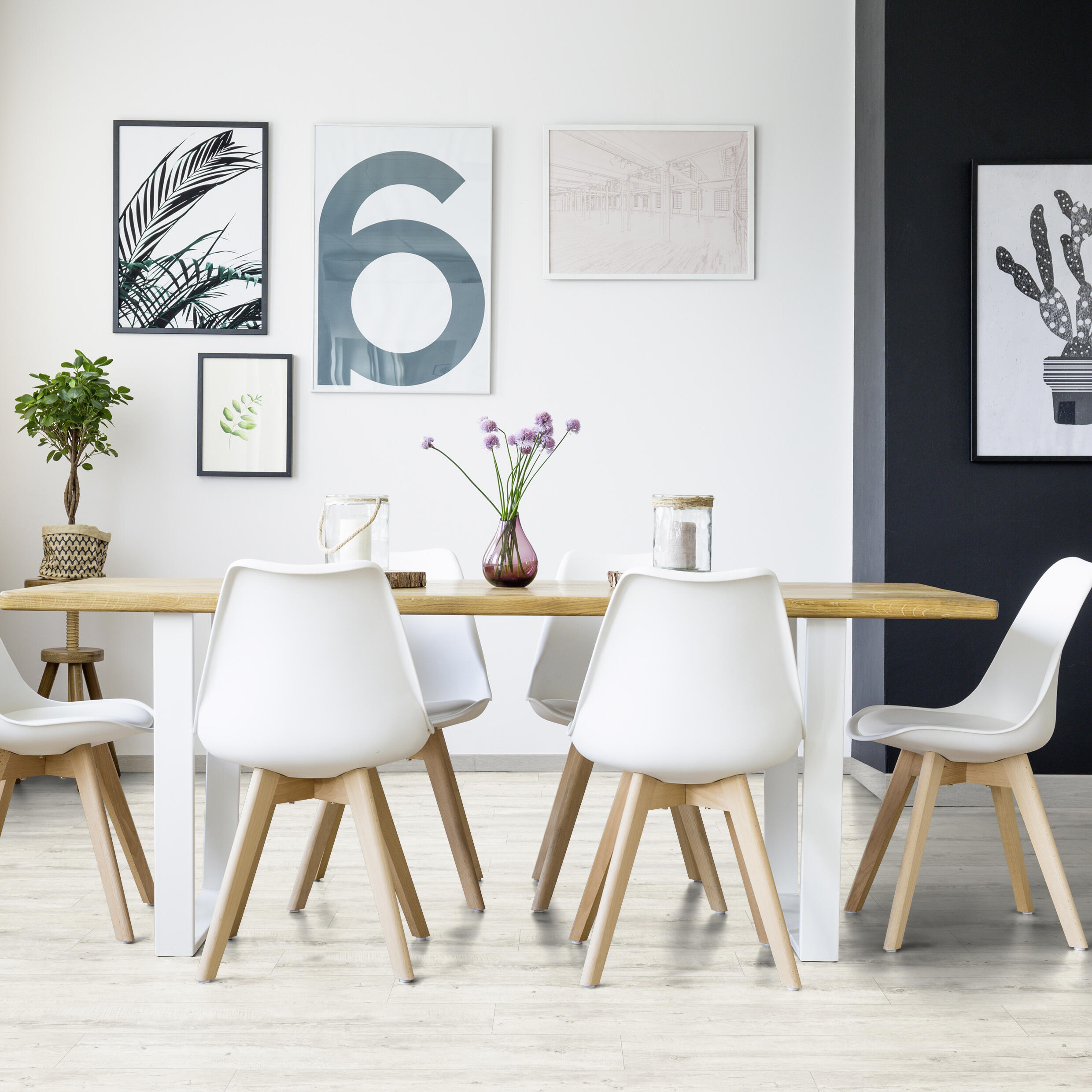 Lame PVC clipsable forte GERFLOR Senso clic 2 pecan light bois blanchi - 5