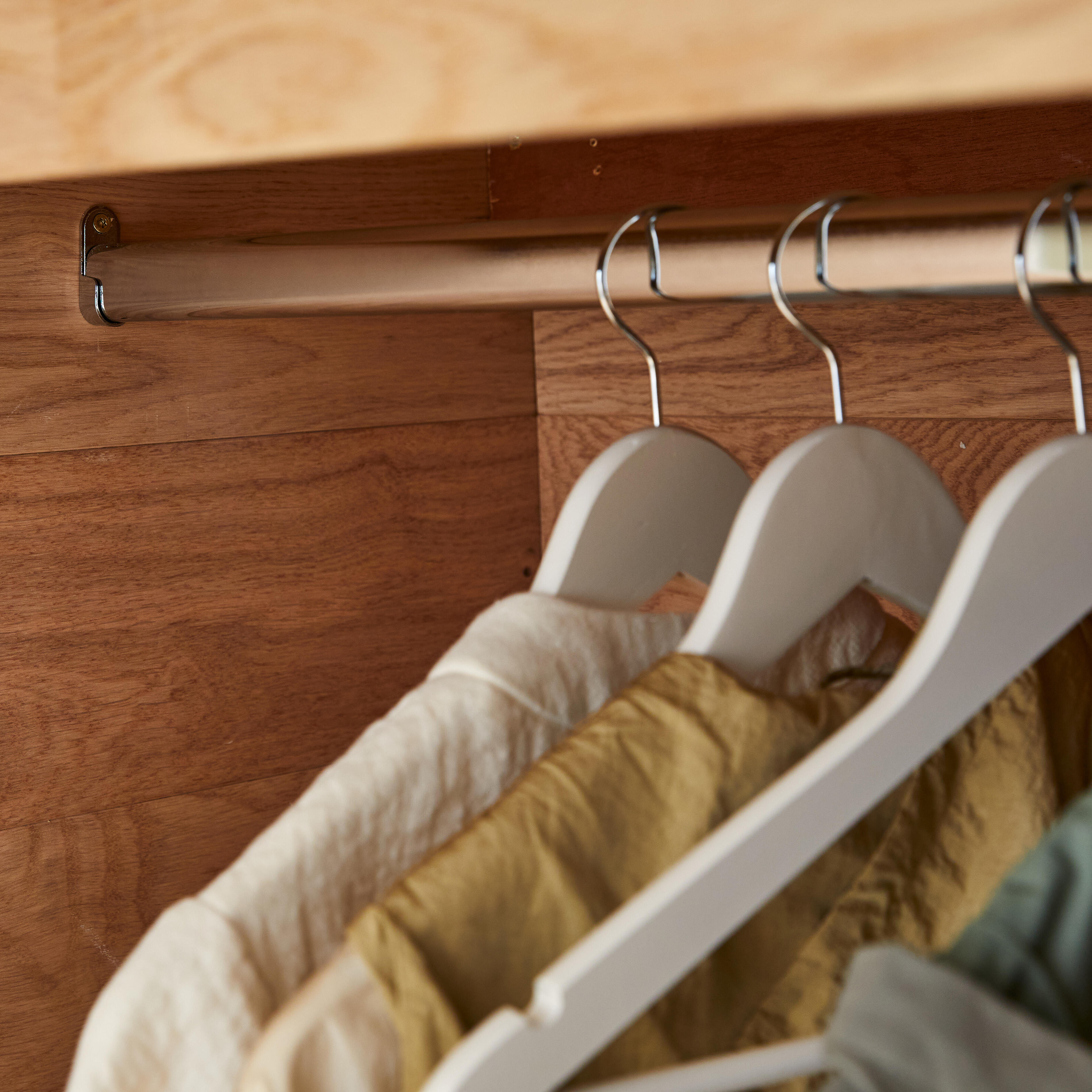 Kit barre de penderie et supports D30 x 15 mm ovale chromé 1 mètre - 2