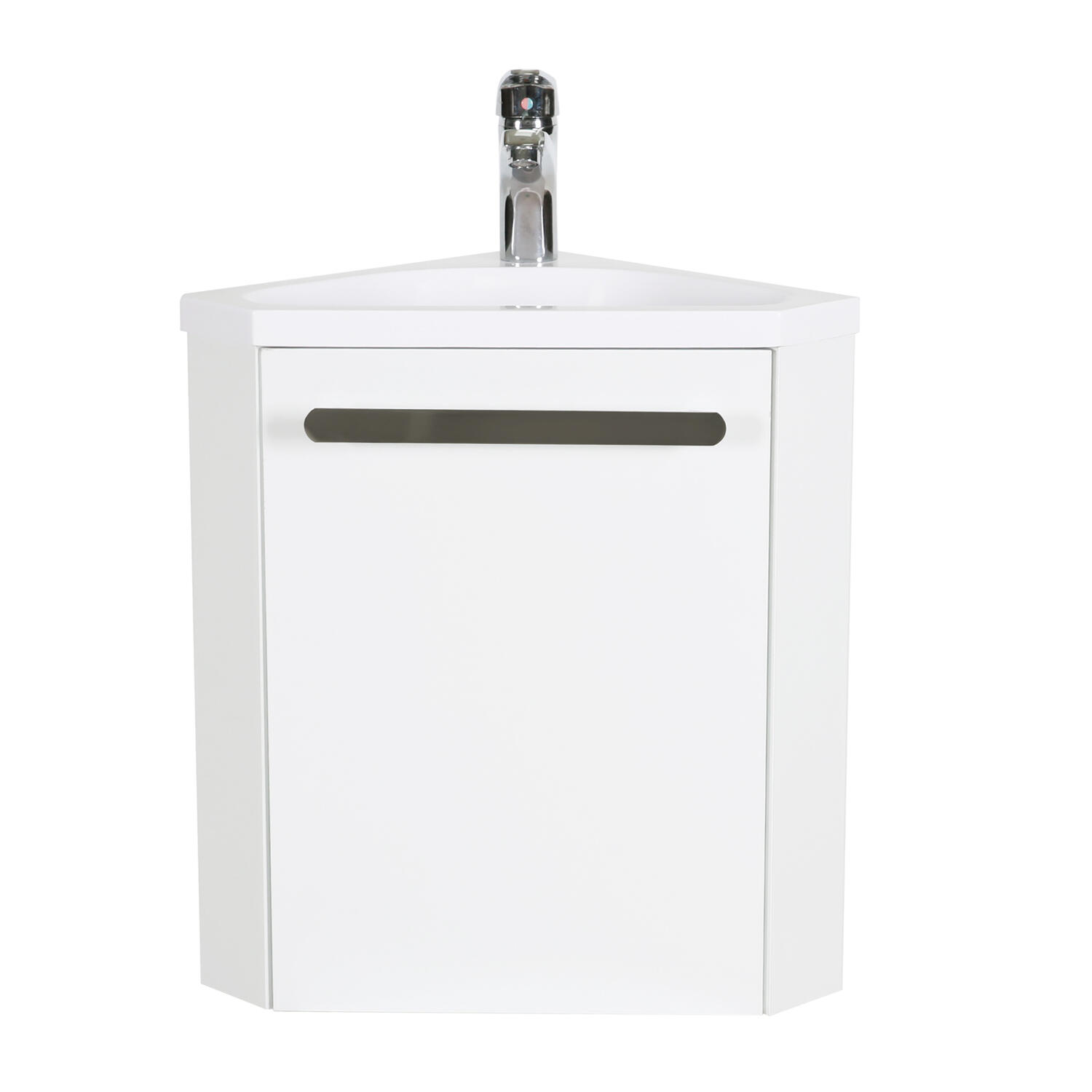 Meuble vasque 1p l.34.5 x H.50.5 x P.34.5cm blanc Skino - 2