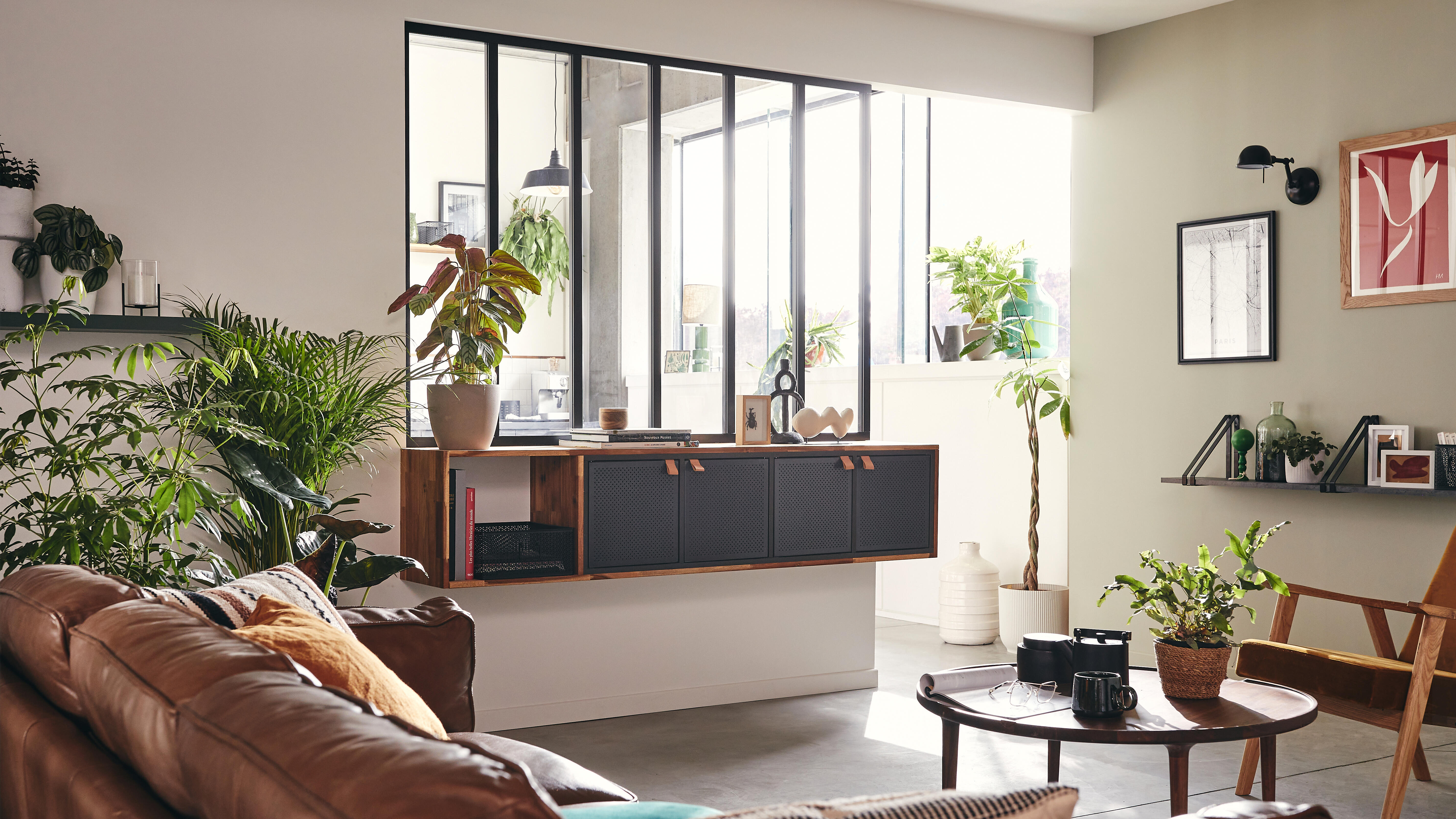 Estante cubo 4x1 preto 139,3x36x31,7 cm Spaceo Kub - 16