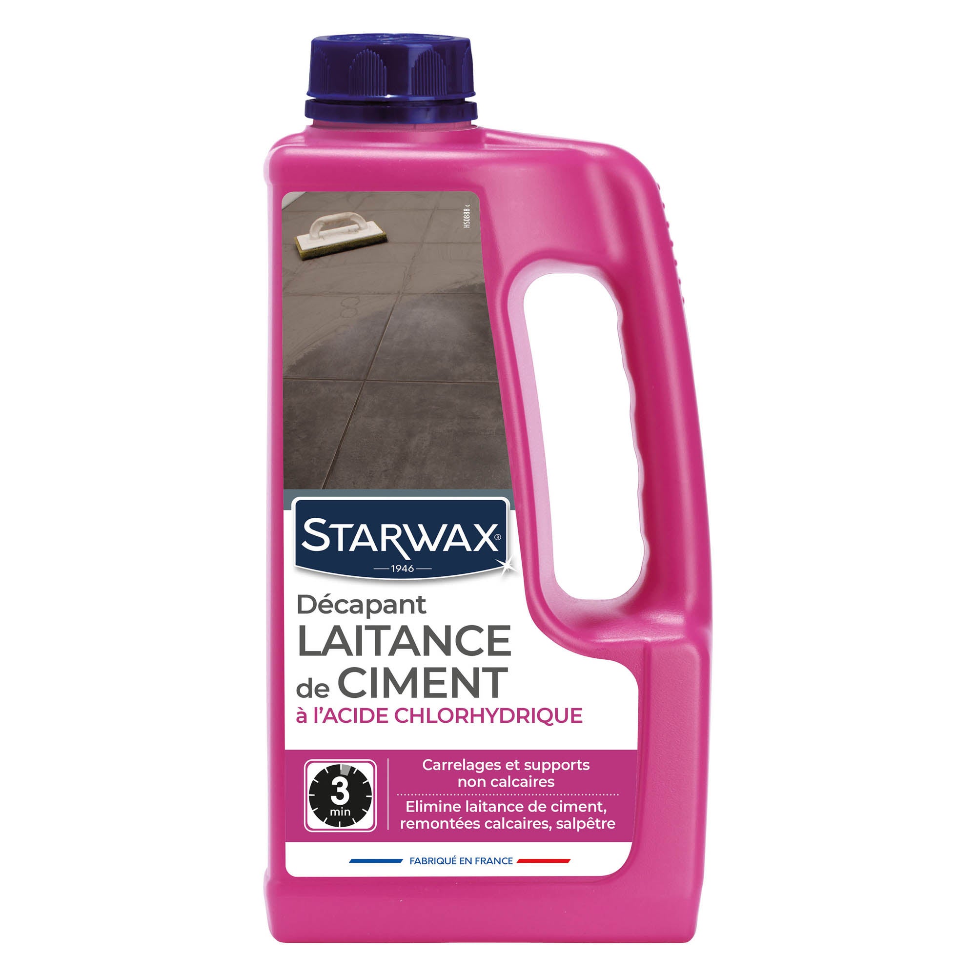 Nettoyant carrelage STARWAX Décapant laitance de ciment, 1L
