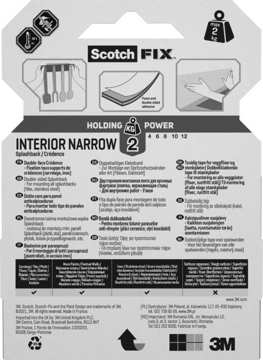 4 Rubans adhésifs double face cuisine et accessoires SCOTCH L.2 m x l.10 mm - 5