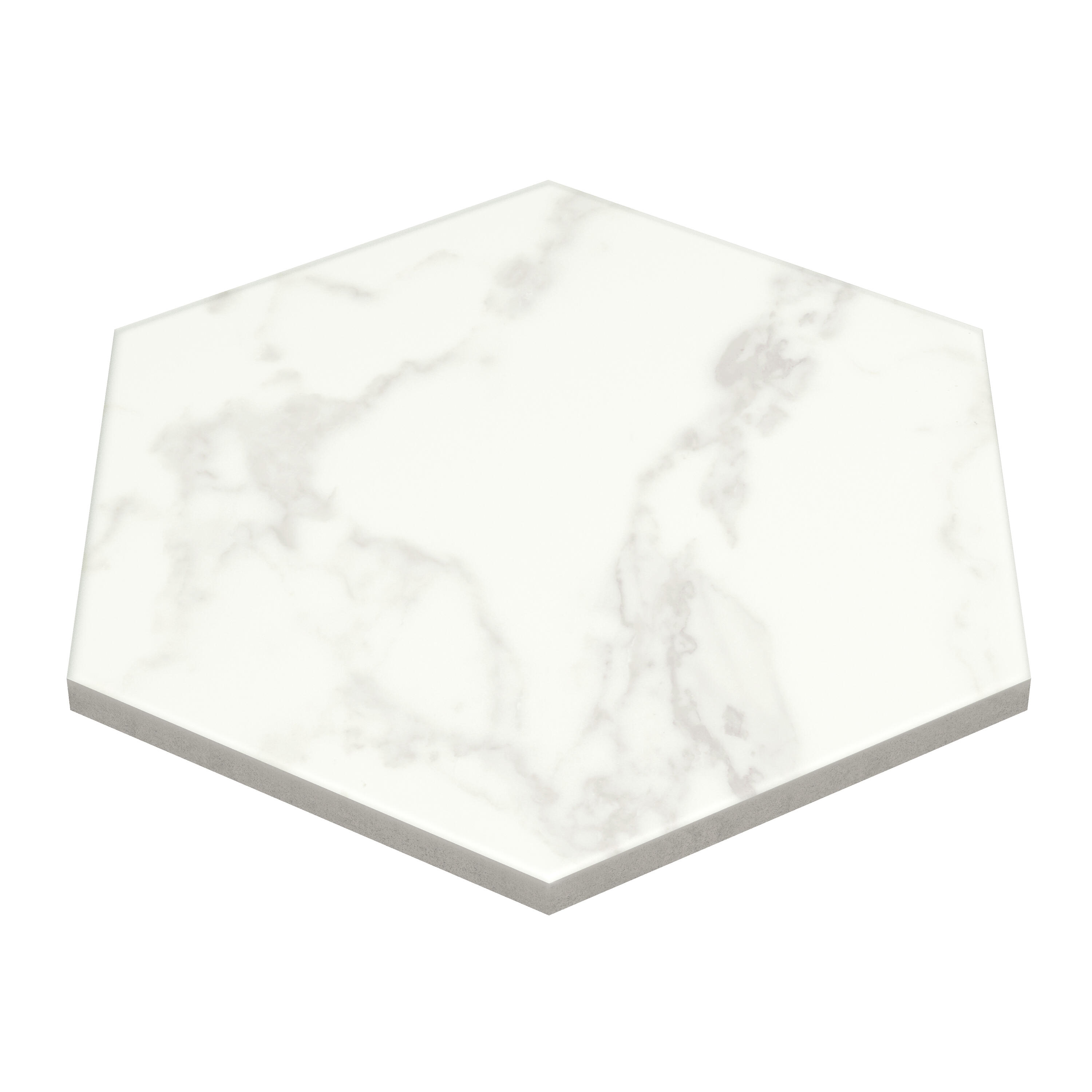 Carrelage sol intérieur effet marbre blanc Murano l.27 x L.27 cm 1,18M2 - 8