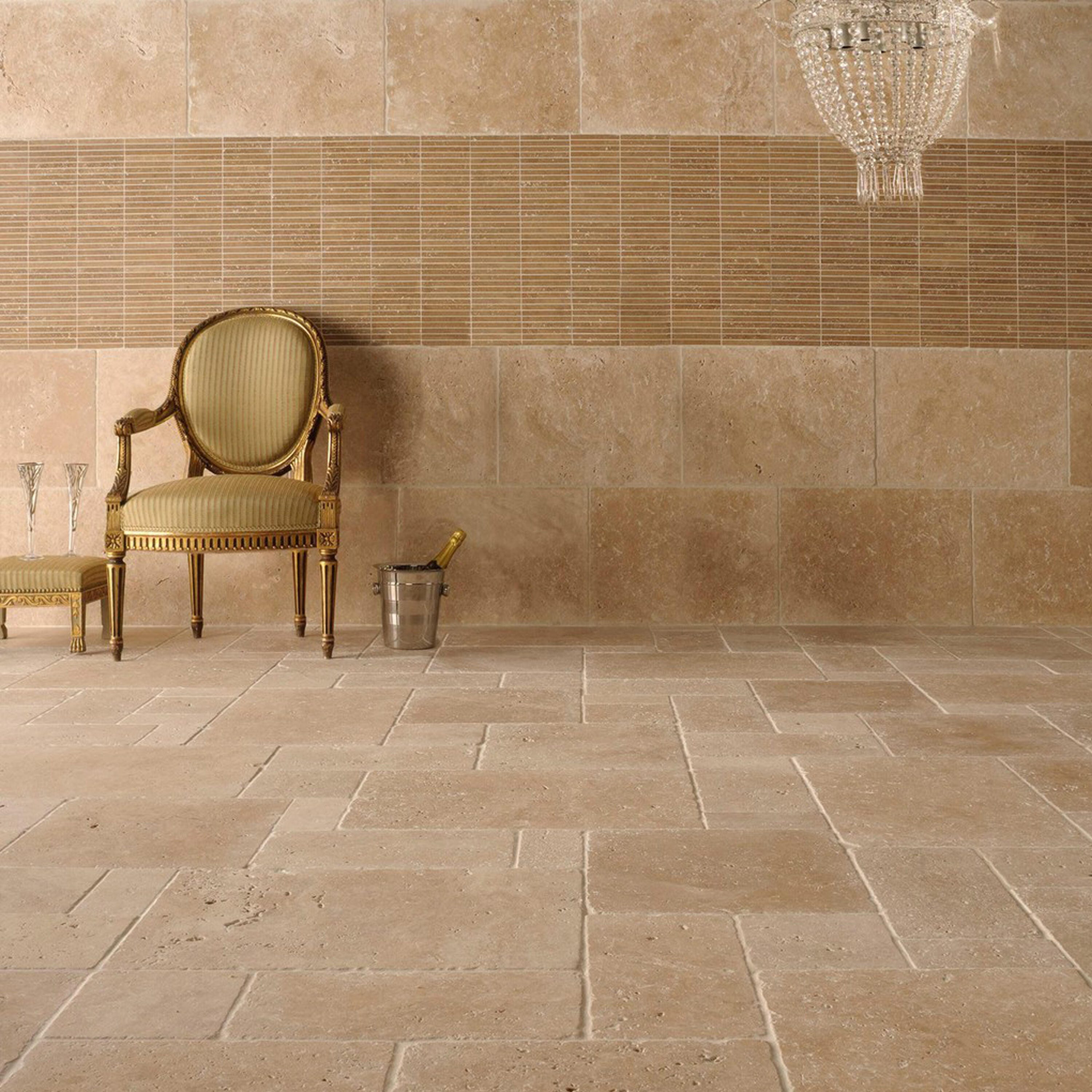 Carrelage Sol mur Int rieur Effet Travertin Beige ocre Rustic Opus carrelage-sol-mur-int-rieur-effet-travertin-beige-ocre-rustic-opus