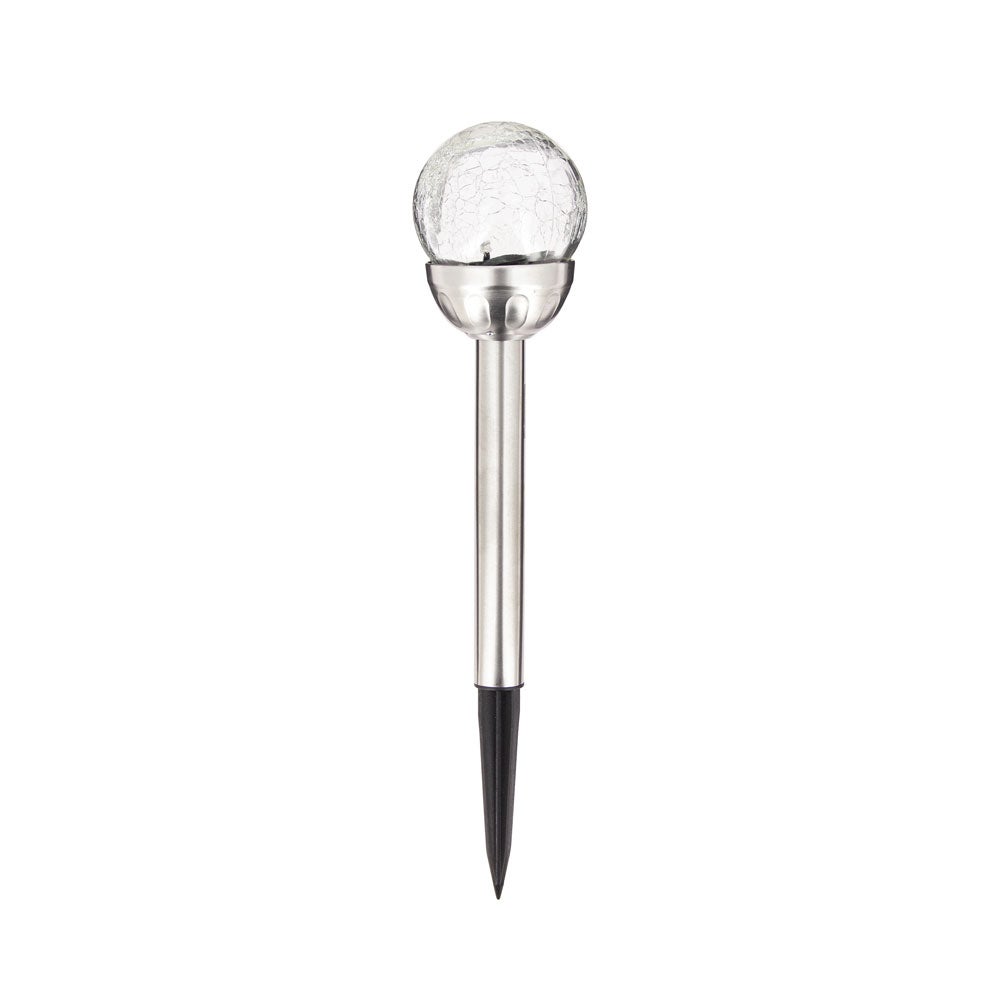 Balise solaire LED acier / verre, changement de couleurs, XANLITE - 3