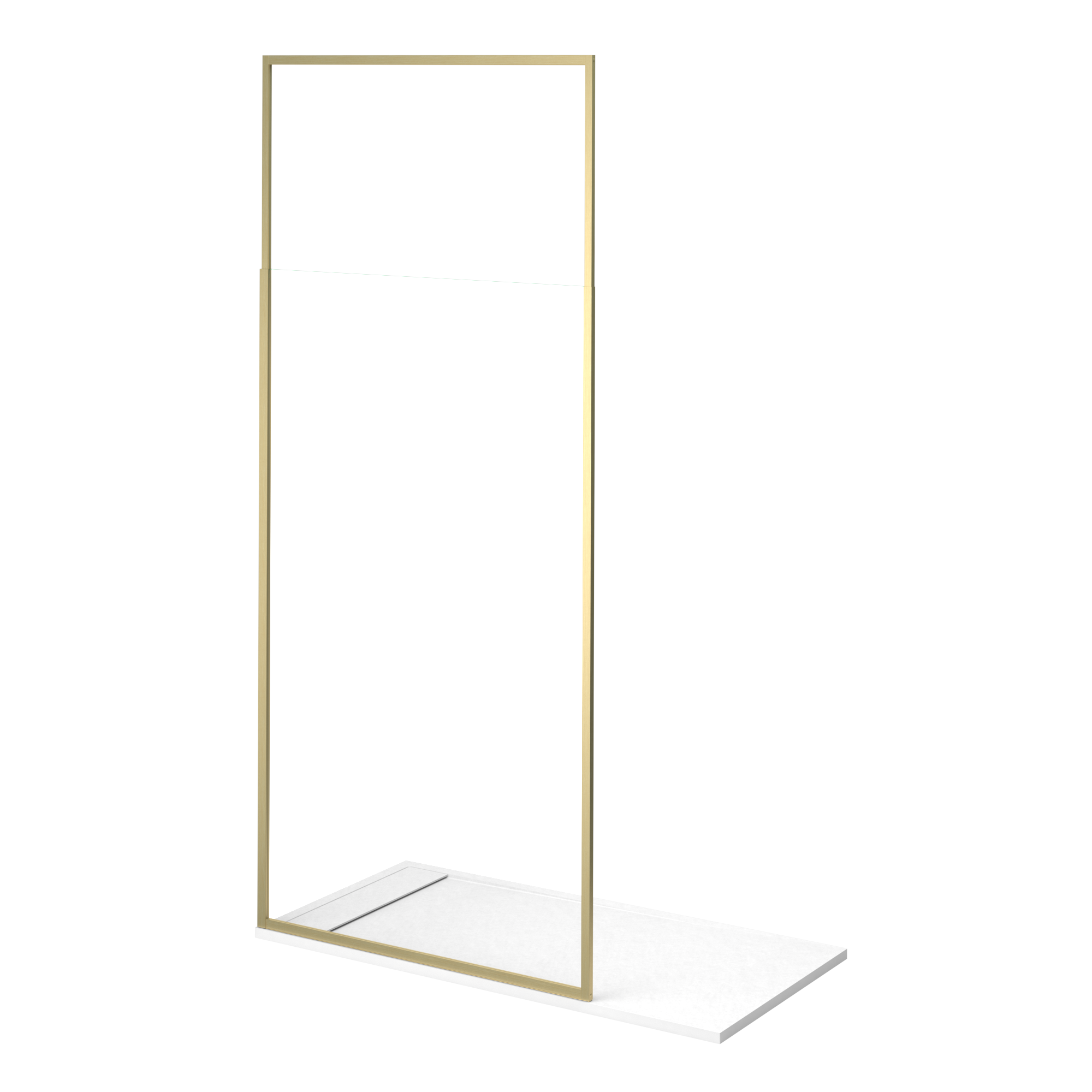 Base de duche SENSEA NEO CARGA MINERAL BRANCA 160X80 CM - 26