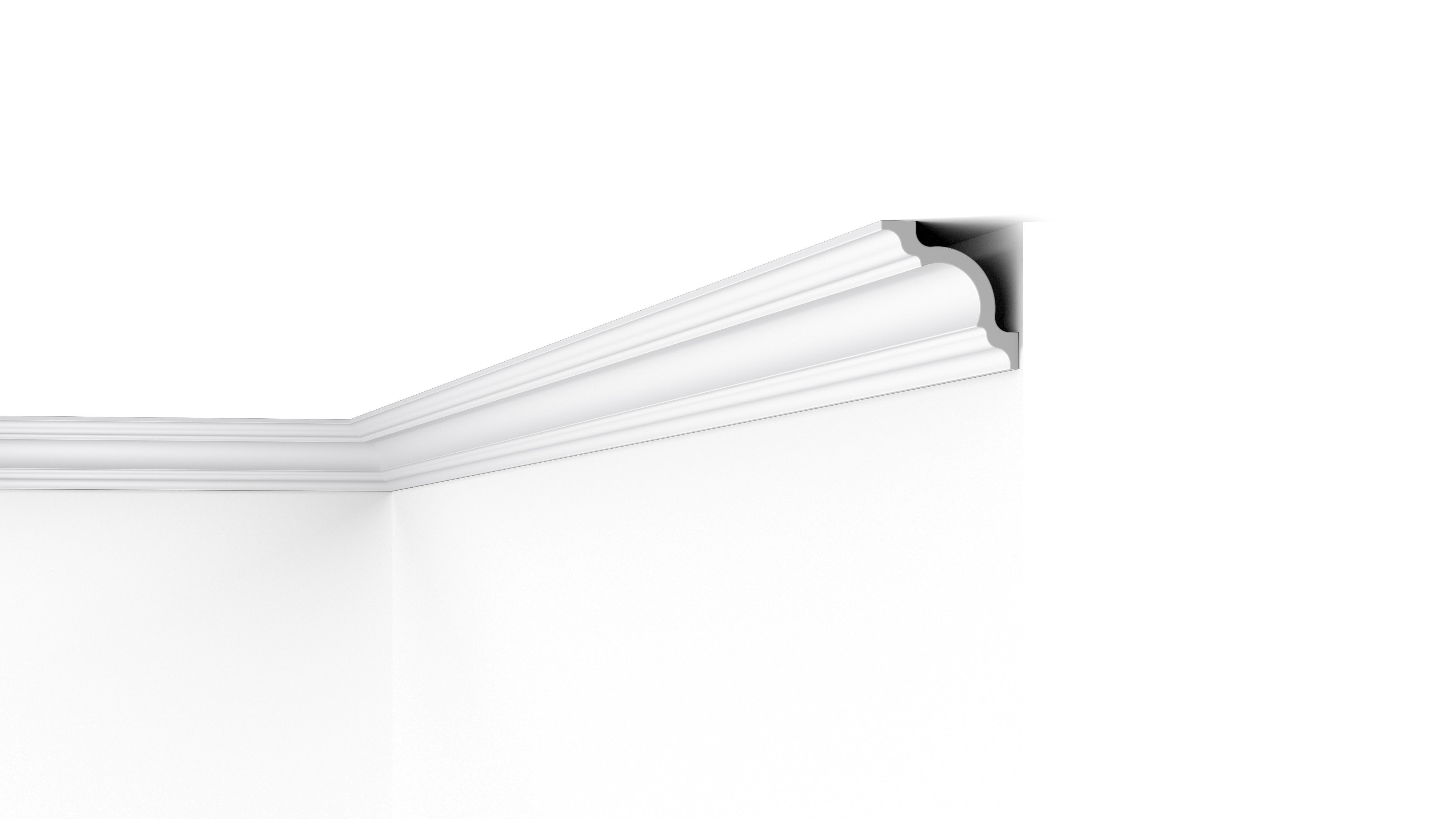 Moulure en polymère extrudé D10, 80 x 80 mm, 2 m - 2