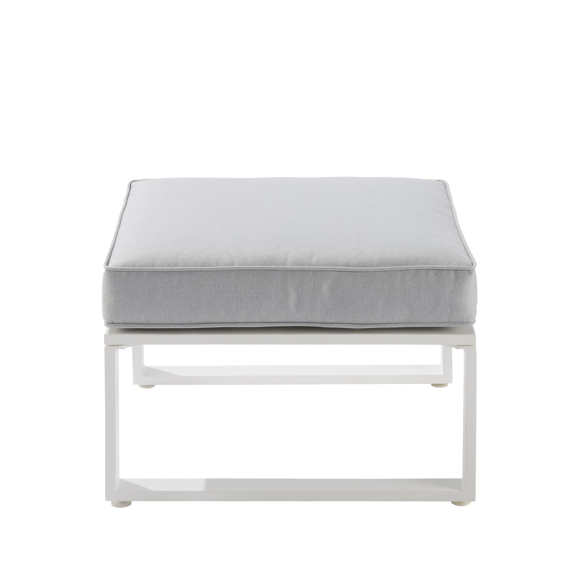 Salon de jardin d'angle Odyssea blanc NATERIAL, 7 personnes - 6