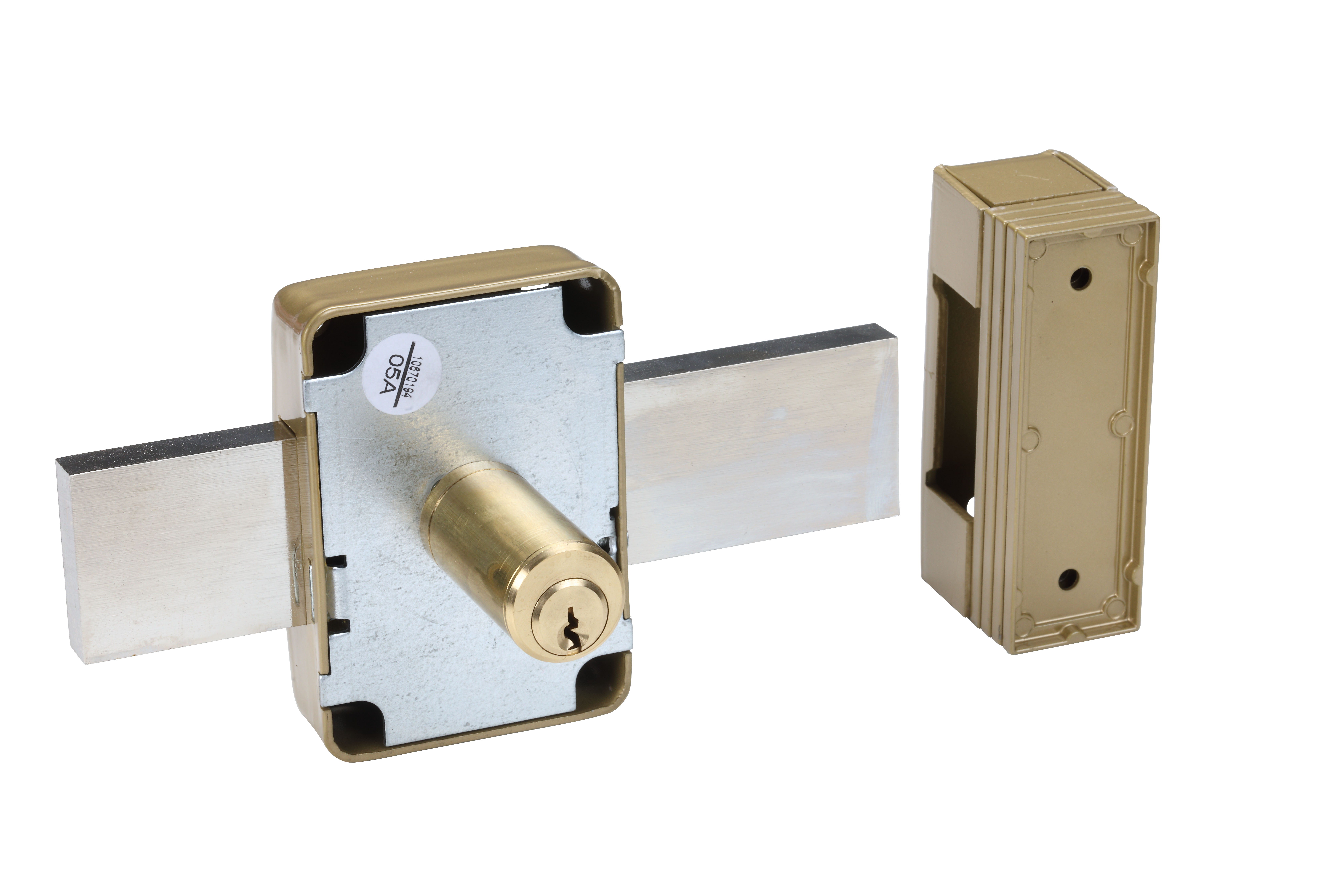 Verrou BRICARD Alpha, L.45 mm ent.fix. 43  l.60 x h.87 mm - 2