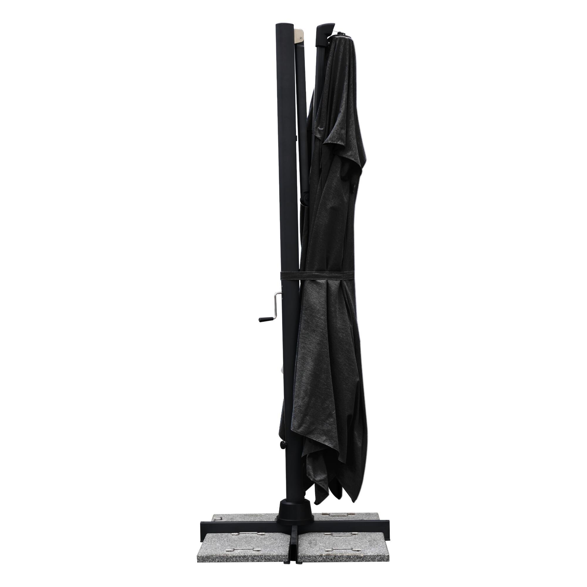 Guarda-sol excêntrico NATERIAL SOMBRA 392X293CM ANTRACITE - 16