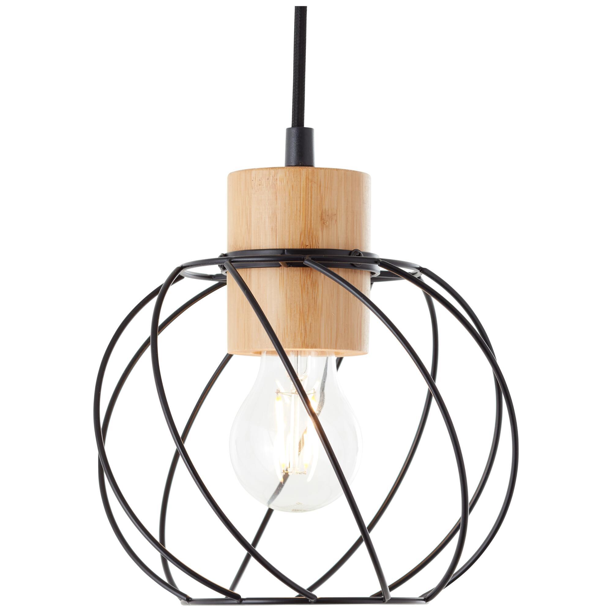 Suspension Mallow bambou, noir, Diam.0 cm INSPIRE, E27 - 8