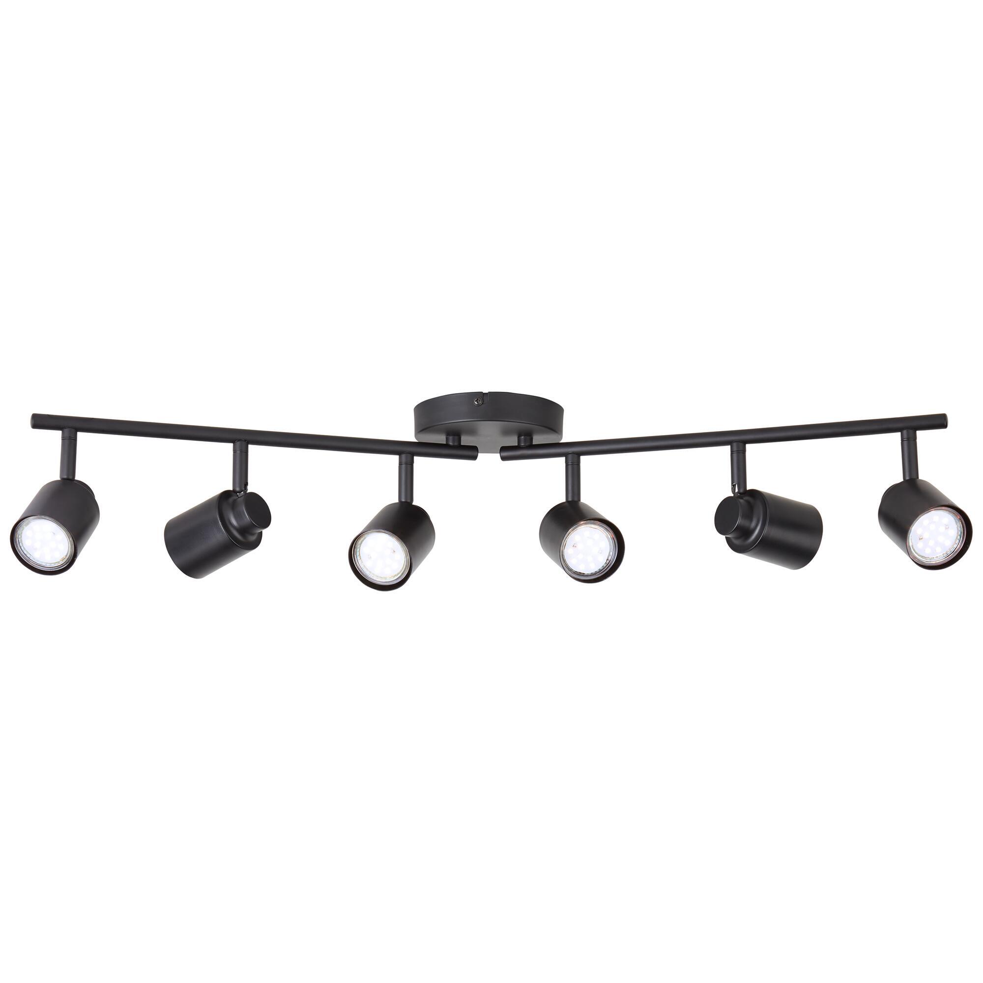 Foco decorativo INSPIRE TEKLA 6 LÂMPADAS GU10X6 METAL PRETO - 10