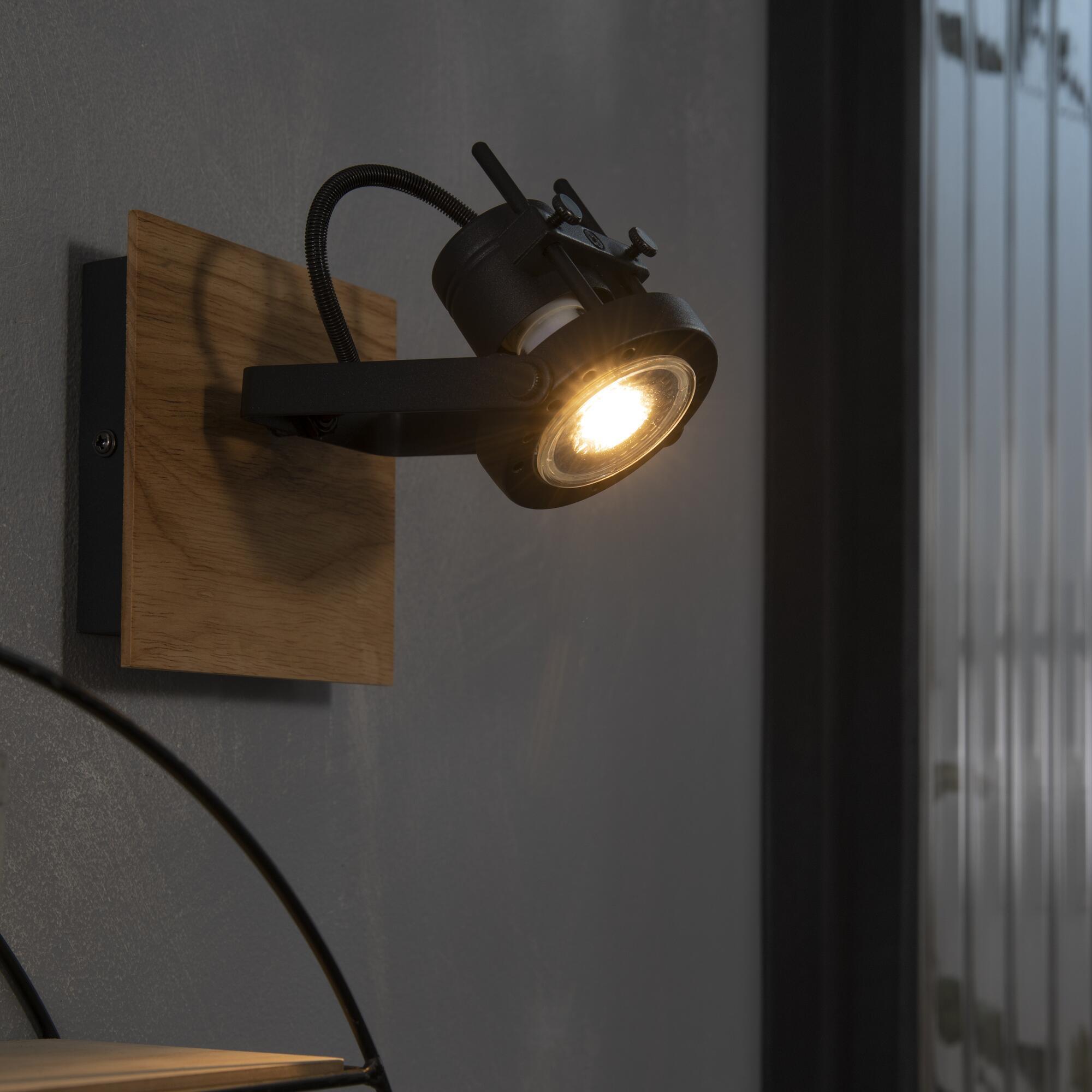 Spot patère Technic, aluminium noir, GU10, INSPIRE - 2