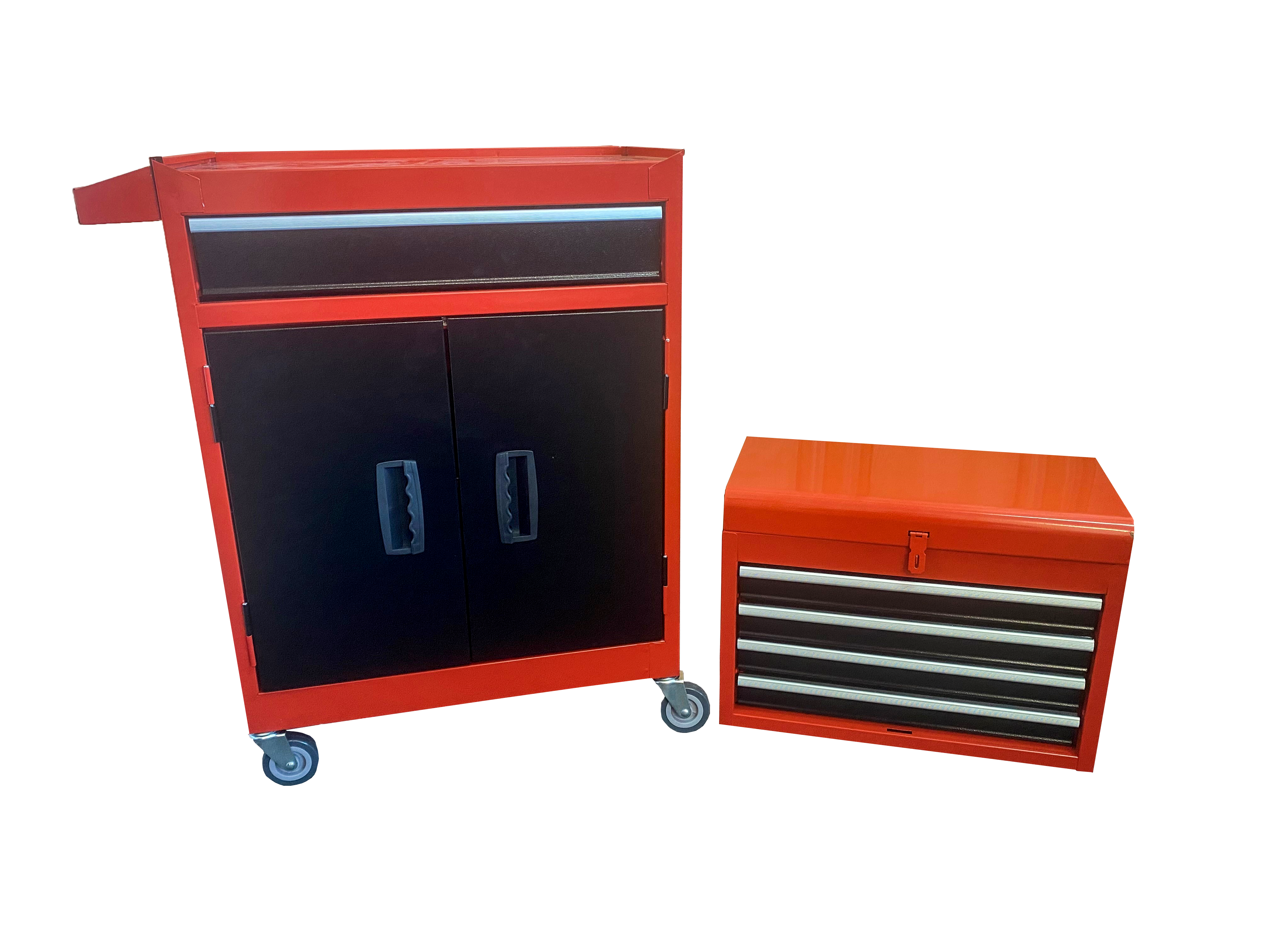 Servante d'atelier rouge acier 4 tiroirs l.28 cm DEF'PRO - 2