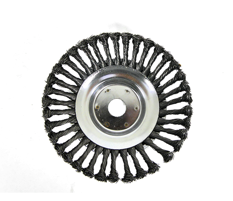 Cepillo de acero con púas para desbrozadora 15 cm