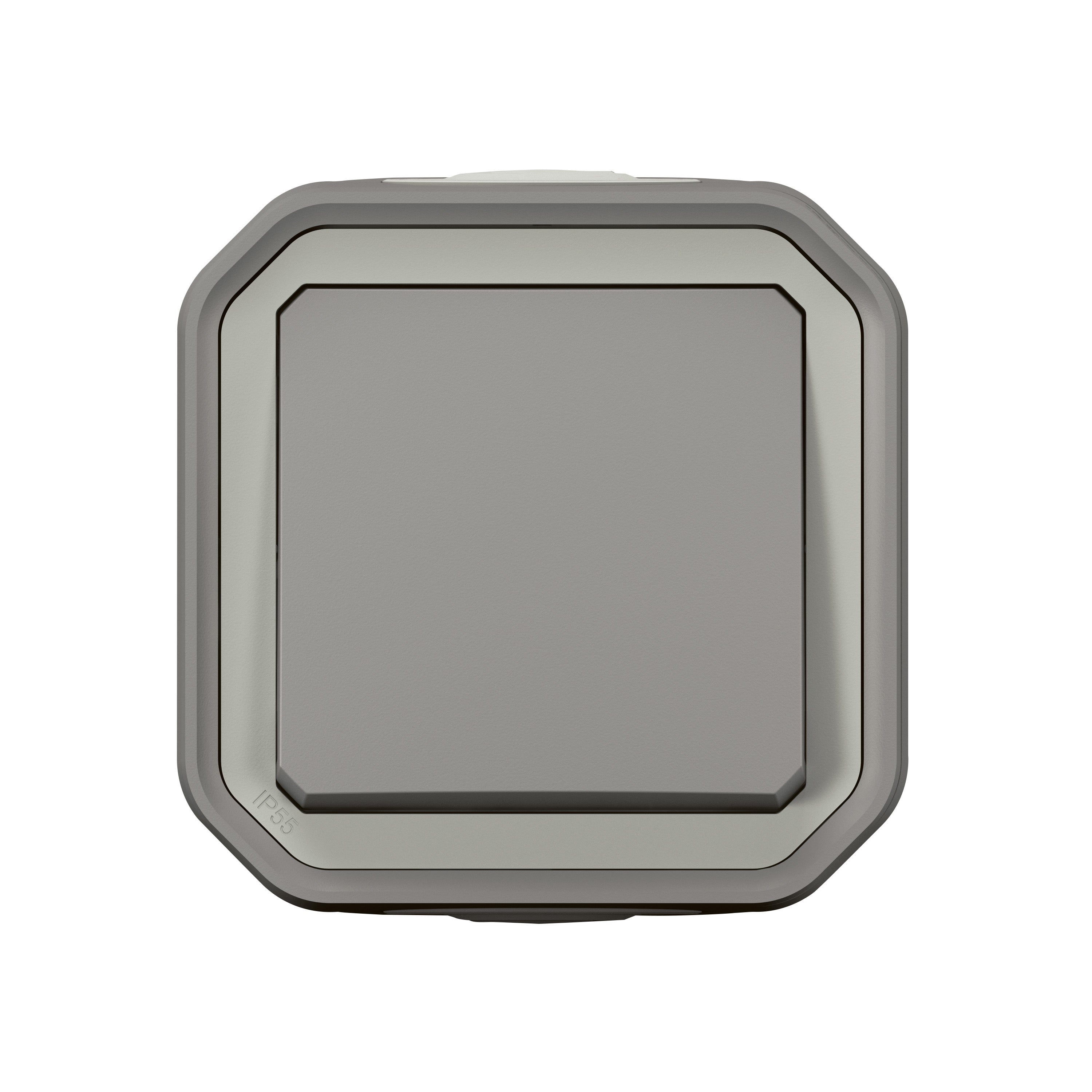 Interrupteur va-et-vient Plexo,LEGRAND gris - 2
