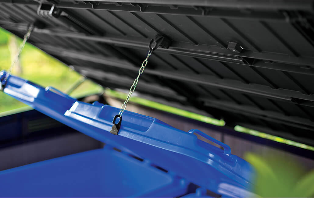 Arcón de resina para exterior KETER 232427 190.5 x 132.5 x 109.3 cm y capacidad de 2020 L - 15