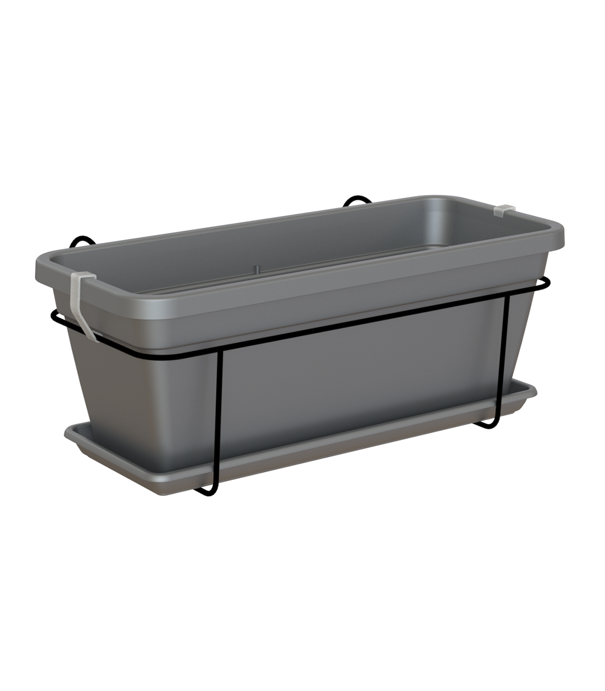 Kit jardinera l venezia antracita 57,9x24,3x22cm