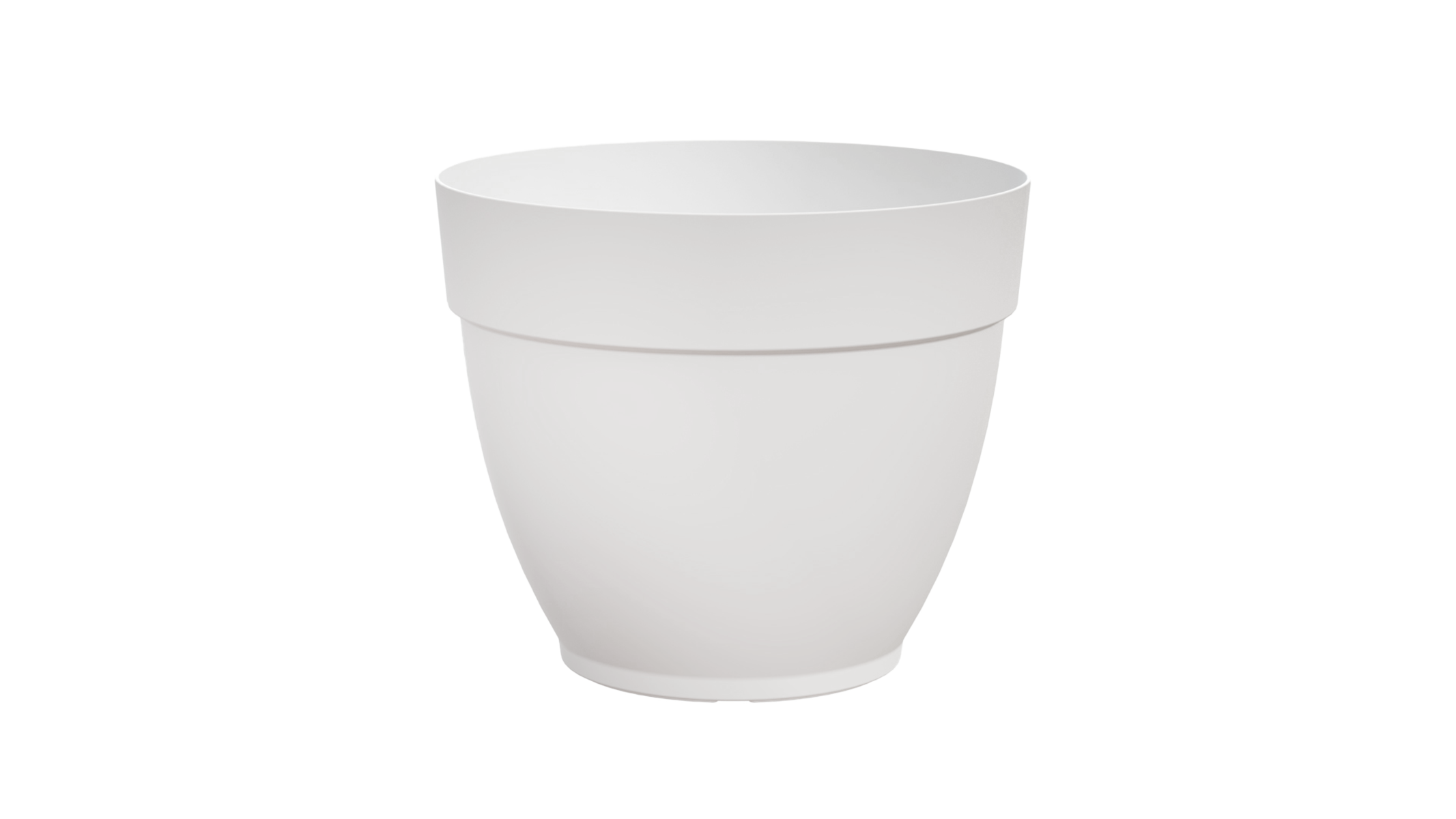 Maceta de polipropileno capri blanco 40x33.6 cm