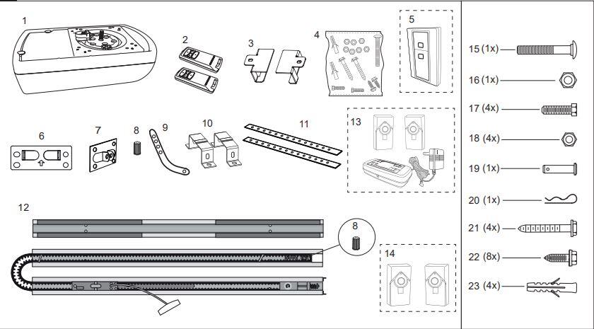 Moteur de porte de garage basculante Ml810ev-smart CHAMBERLAIN - 3