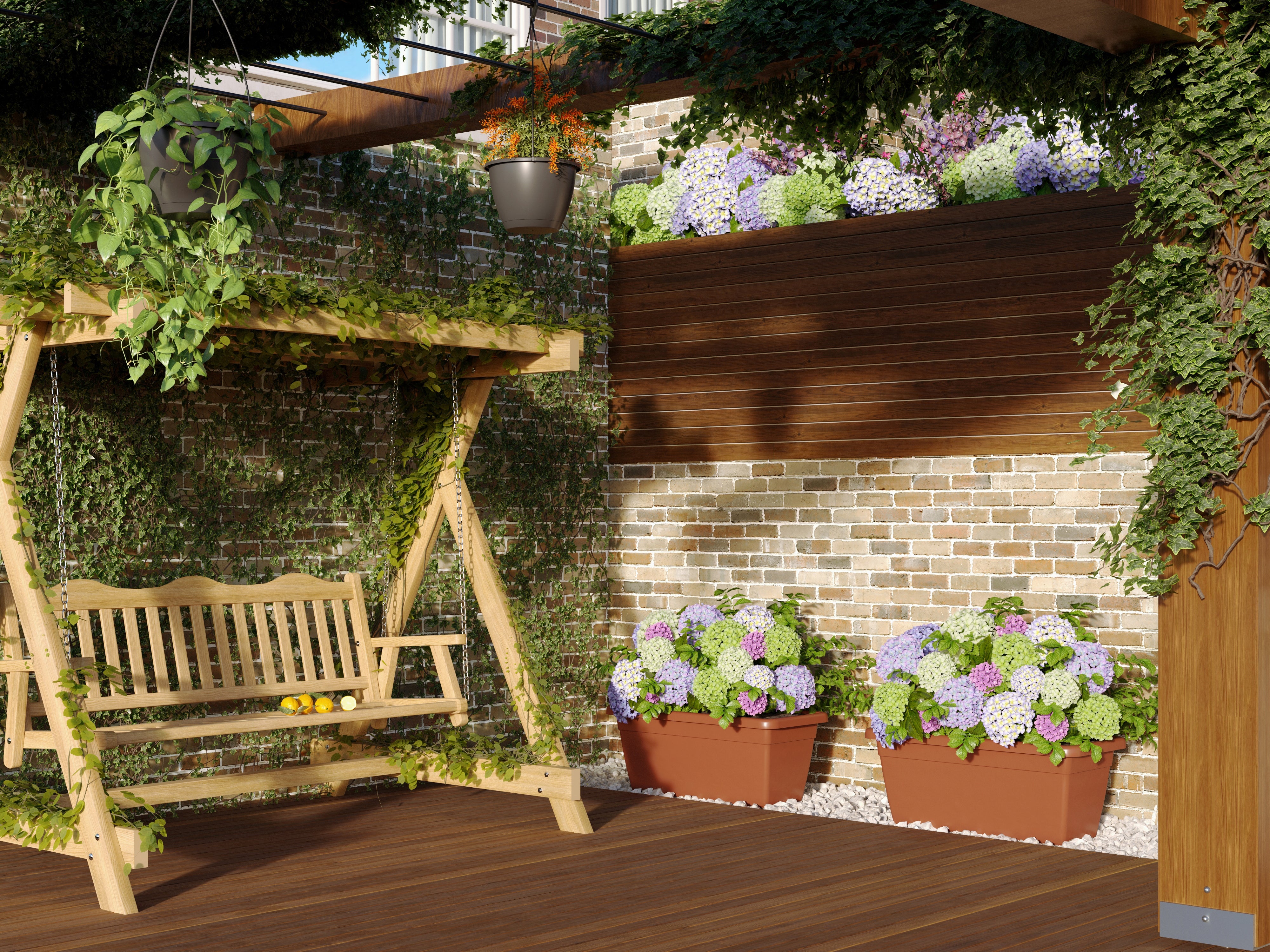 Coprivaso per piante e fiori VENEZIA XL ARTEVASI in polipropilene terracotta H 34.5 x L 80 cm - 4