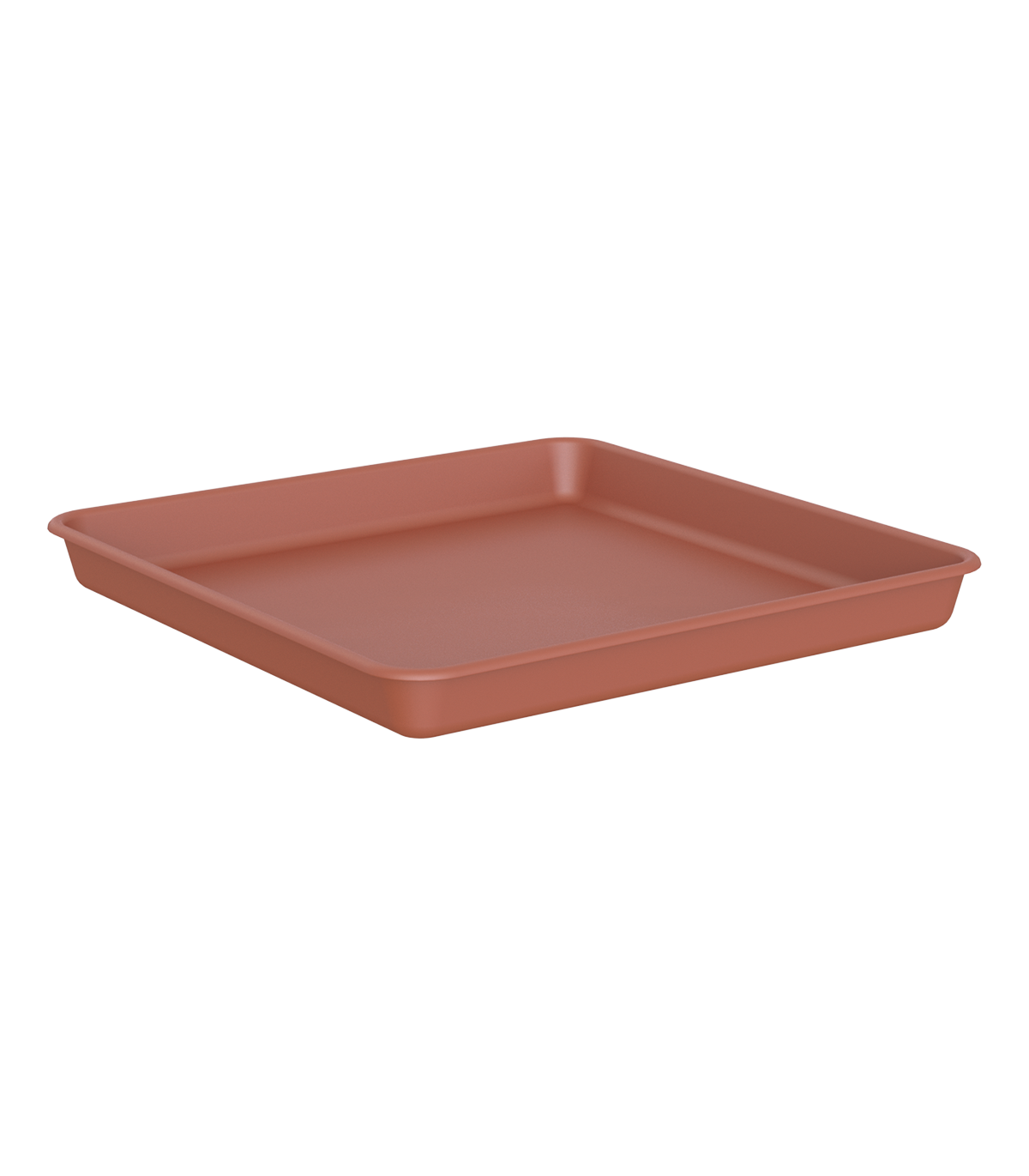 Plato venezia para maceta y jardinera de polipropileno terracota 26x26 cm