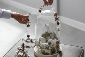Decora la Navidad con campanas de cristal