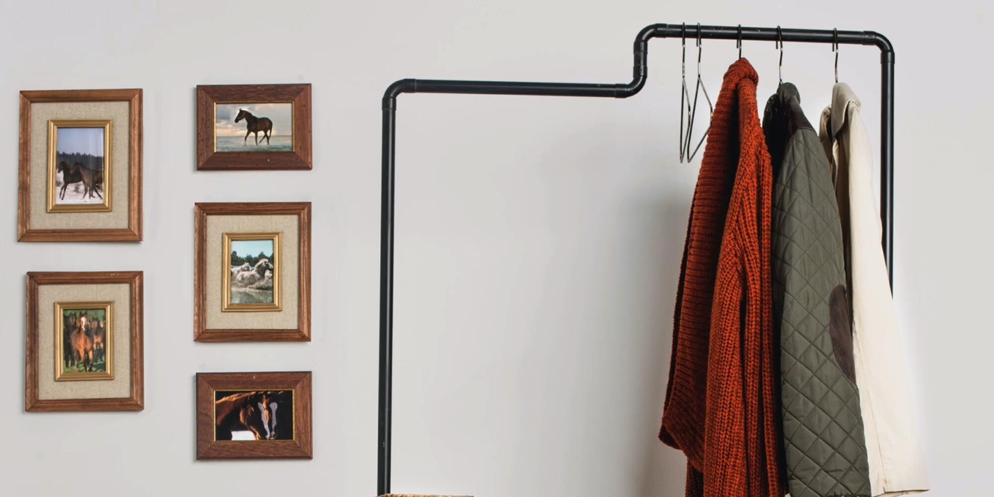 6 In 1 Appendiabiti In Plastica Pieghevole Con Ganci, A 360