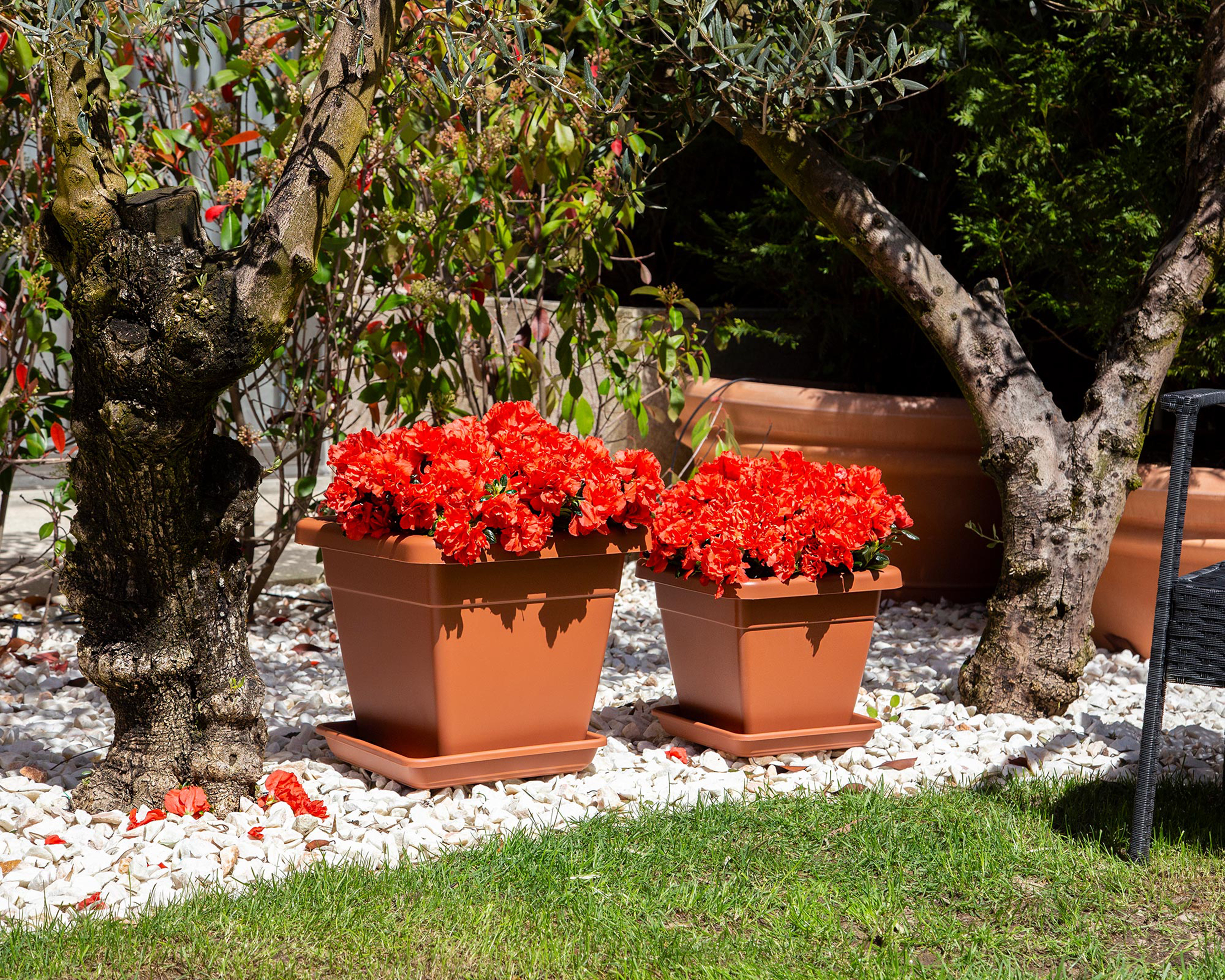 Vaso Venezia ARTEVASI in polipropilene terracotta H 33.8 x L 39.2 cm - 2