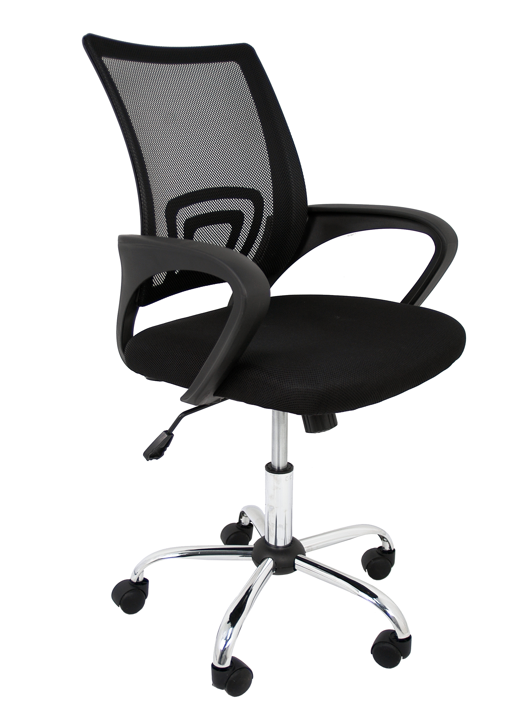 Silla de escritorio martina negro con ruedas de 57 x 53,5 x 98 cm