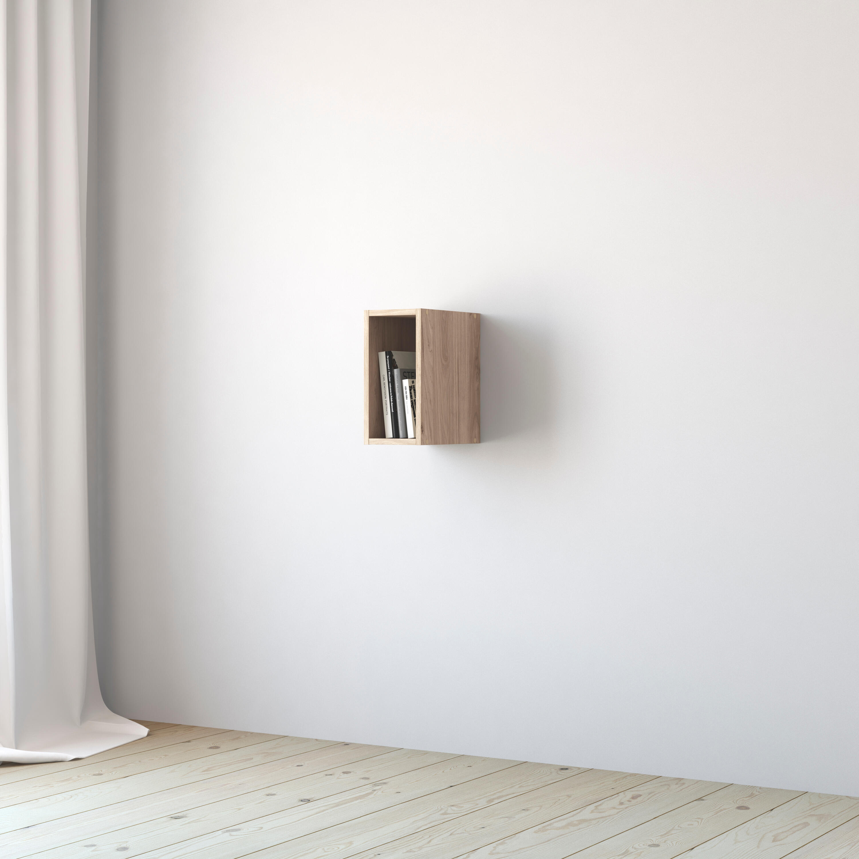 Estante de parede 1 cubo bege 18 x 31,7 x 36,1 cm Spaceo Kub - 9