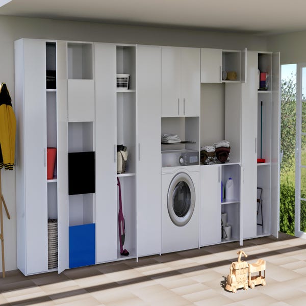 22 ideas de Armarios para exterior  decoración de unas, muebles escoberos,  armario de lavandería