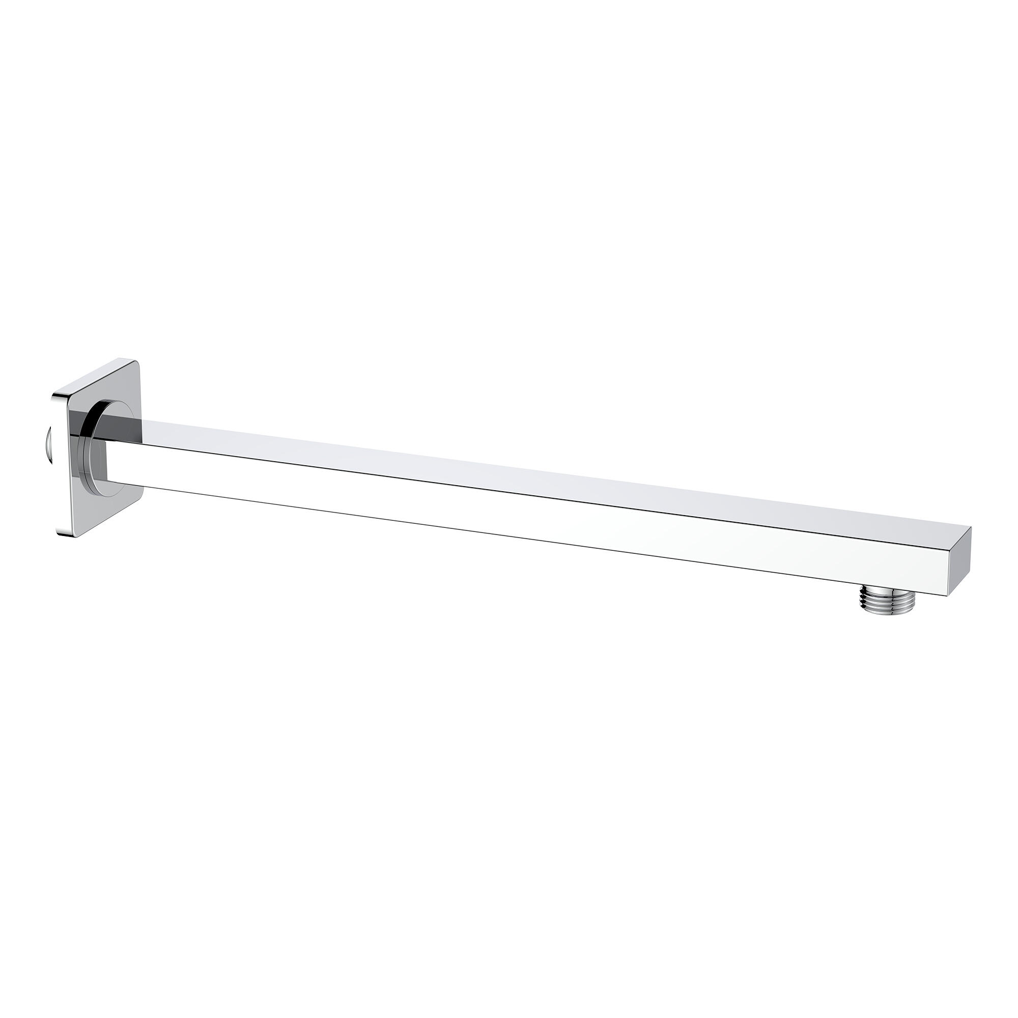 Supporto Soffione Doccia Regolabile Per Tubo Quadrato 30x18mm – Girevole, In ABS Cromato, Adatto A Bagni Moderni