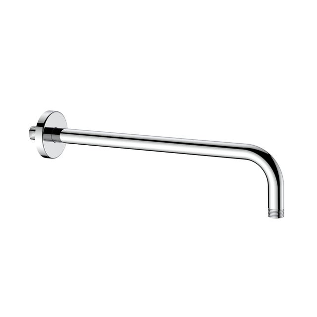 Braccio per soffione doccia tondo L 35 cm in inox cromo