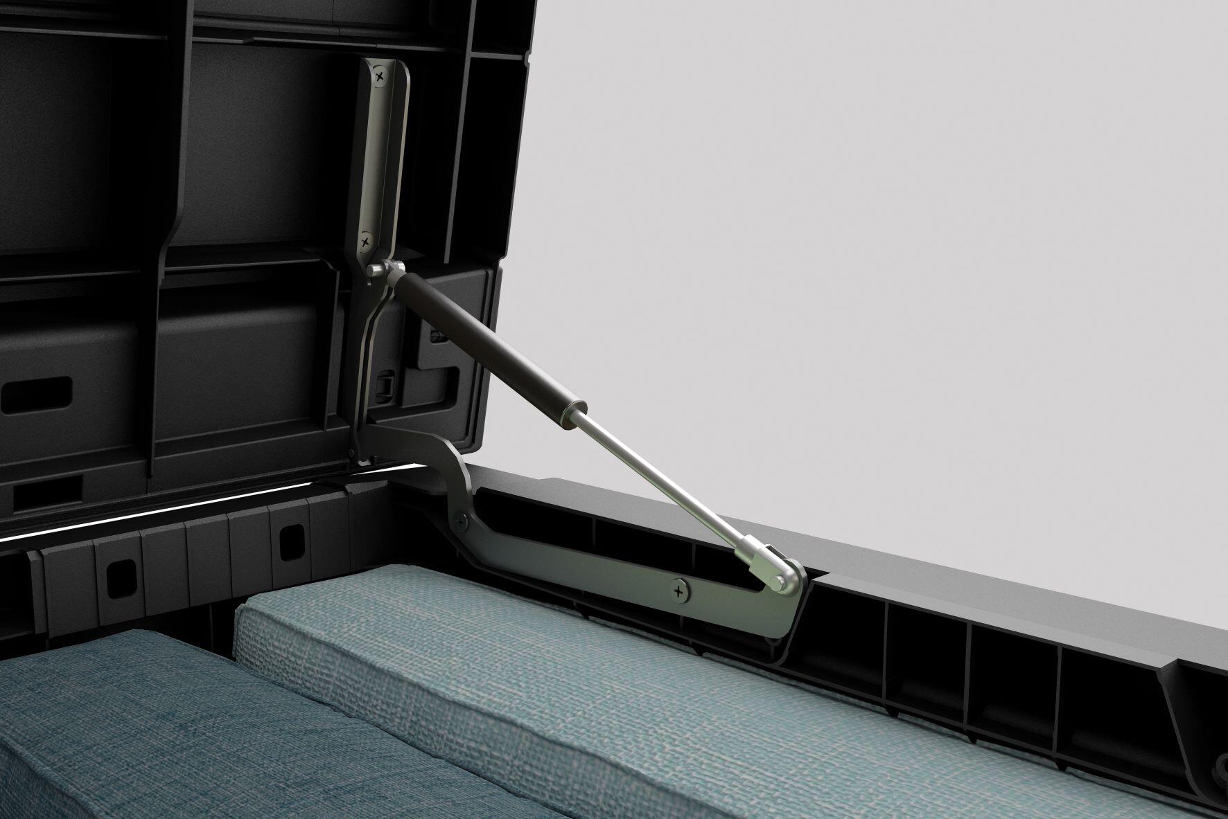 Coffre de jardin NORTHWOOD en résine - KETER - gris anthracite - 630 litres - 9