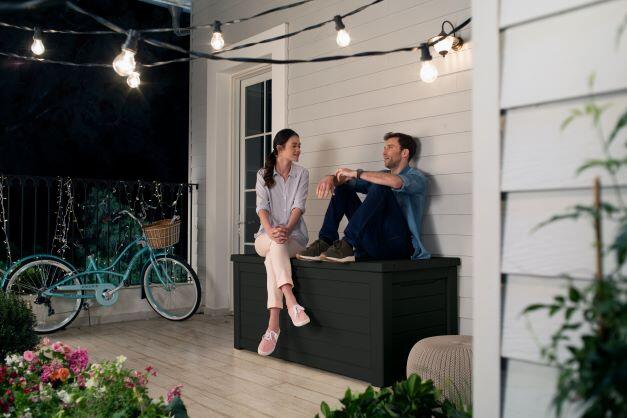 Coffre de jardin NORTHWOOD en résine - KETER - gris anthracite - 630 litres - 7