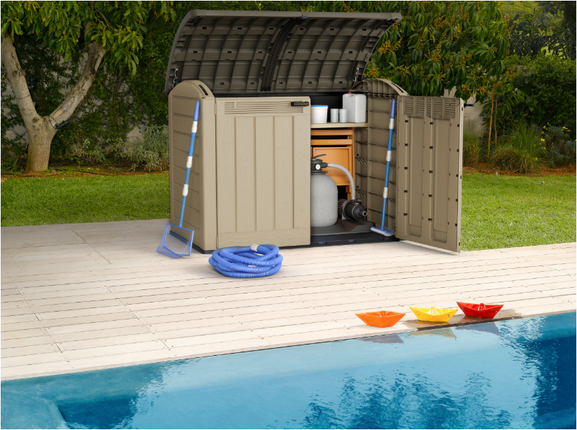 Baule KETER STORE IT OUT ULTRA in polipropilene beige L 177 x H 134 x P 113 cm - 4