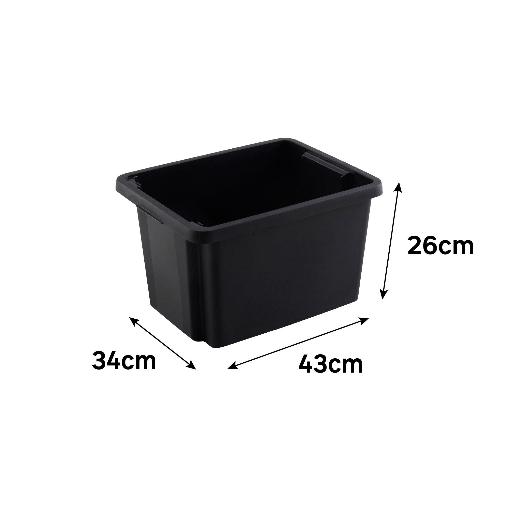 Panier noir l.42.5 x P.33.5 x H.26.2 cm - 6