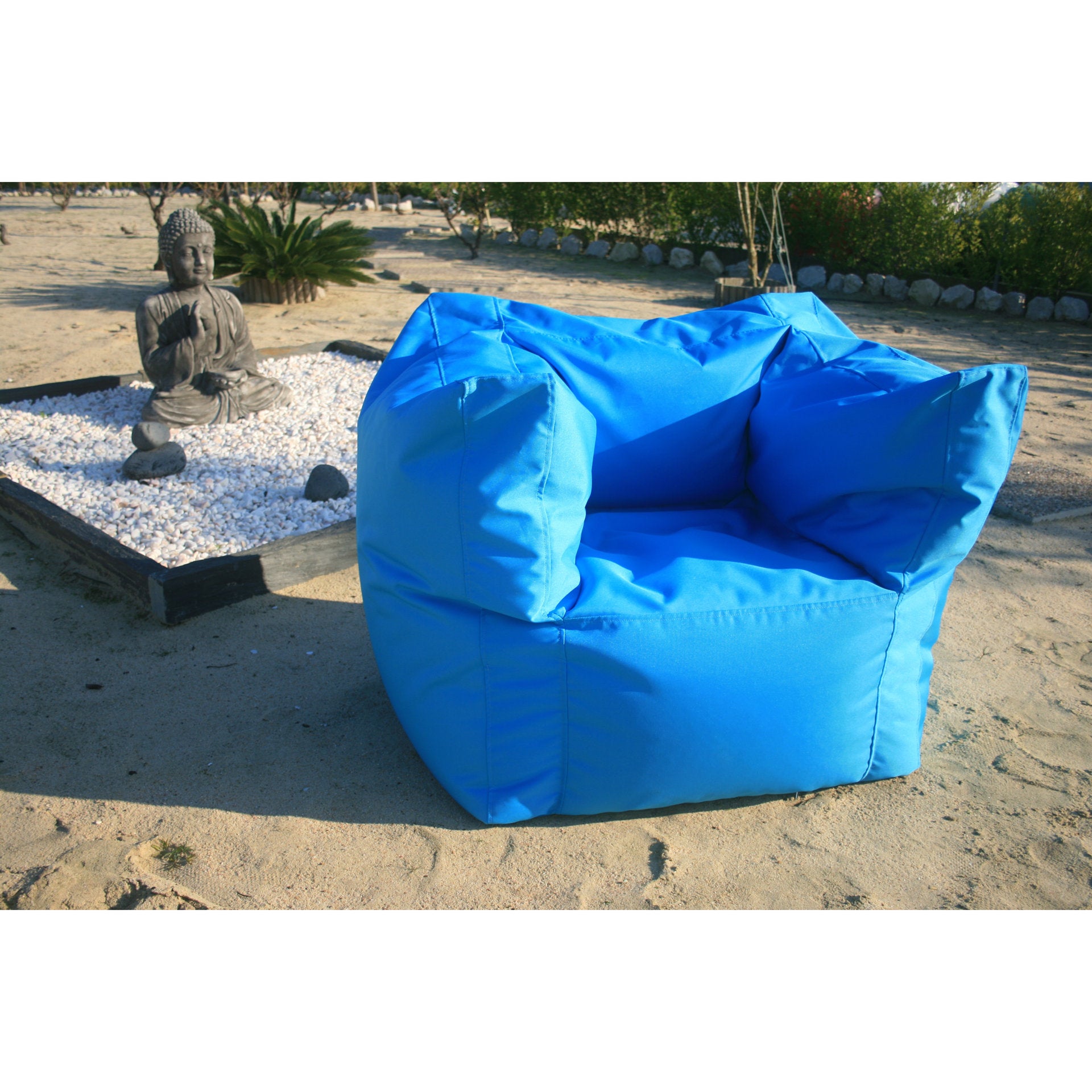 pufe de praia azul